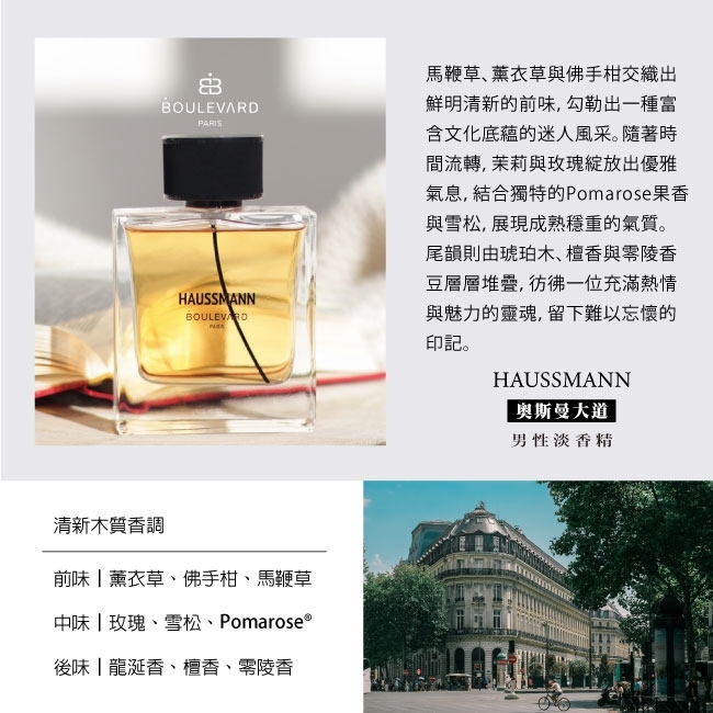 Boulevard 奧斯曼大道男性淡香精