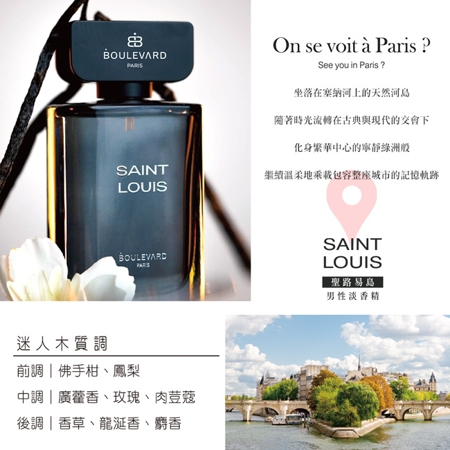 Boulevard 聖路易島男性淡香精
