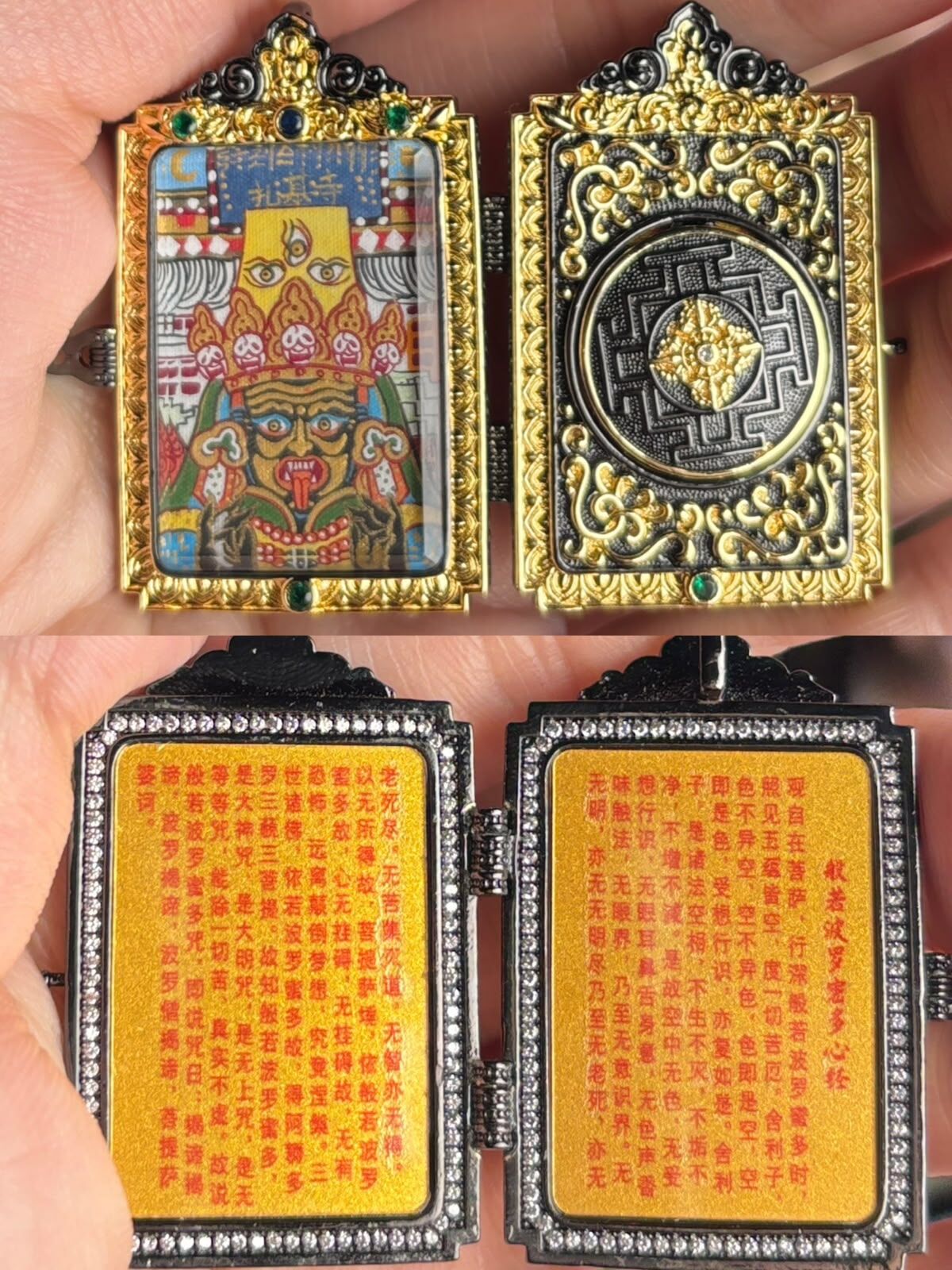 AB260623 - B21-銅3*2書殼紮基寺紮基唐卡(一對一留姓名1個願望20字內 供酒供哈達 供酥油在紮基寺大殿 每日師傅誦經)（雙證書）（8月底到貨，限尖沙咀門市自取）