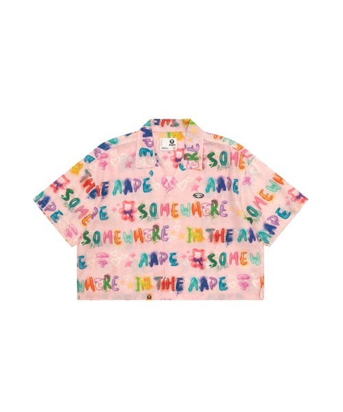 【AAPE 女生】AAPE MAIN SHORT SLEEVE SHIRT