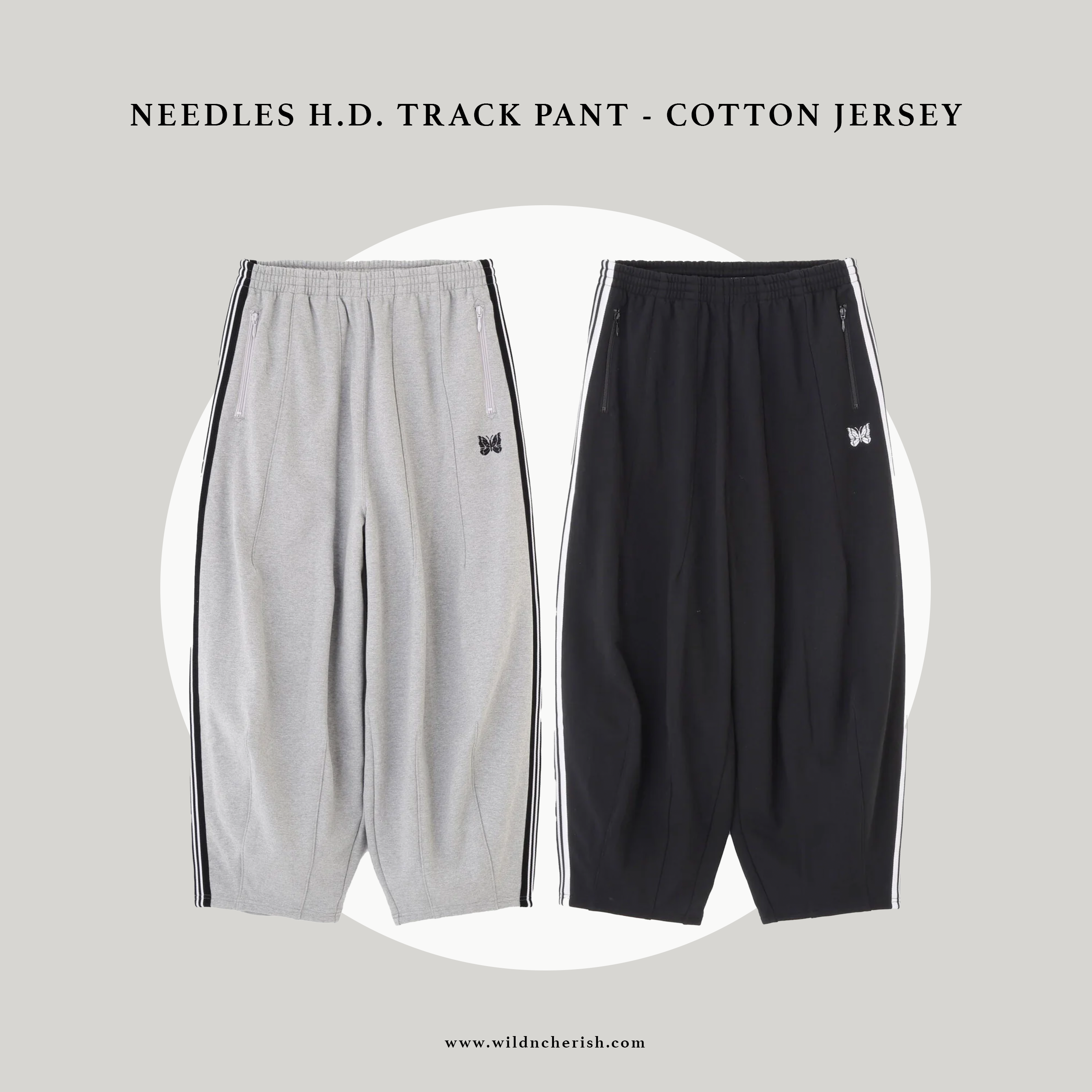 預訂 | NEEDLES H.D. TRACK PANT - COTTON JERSEY 別注