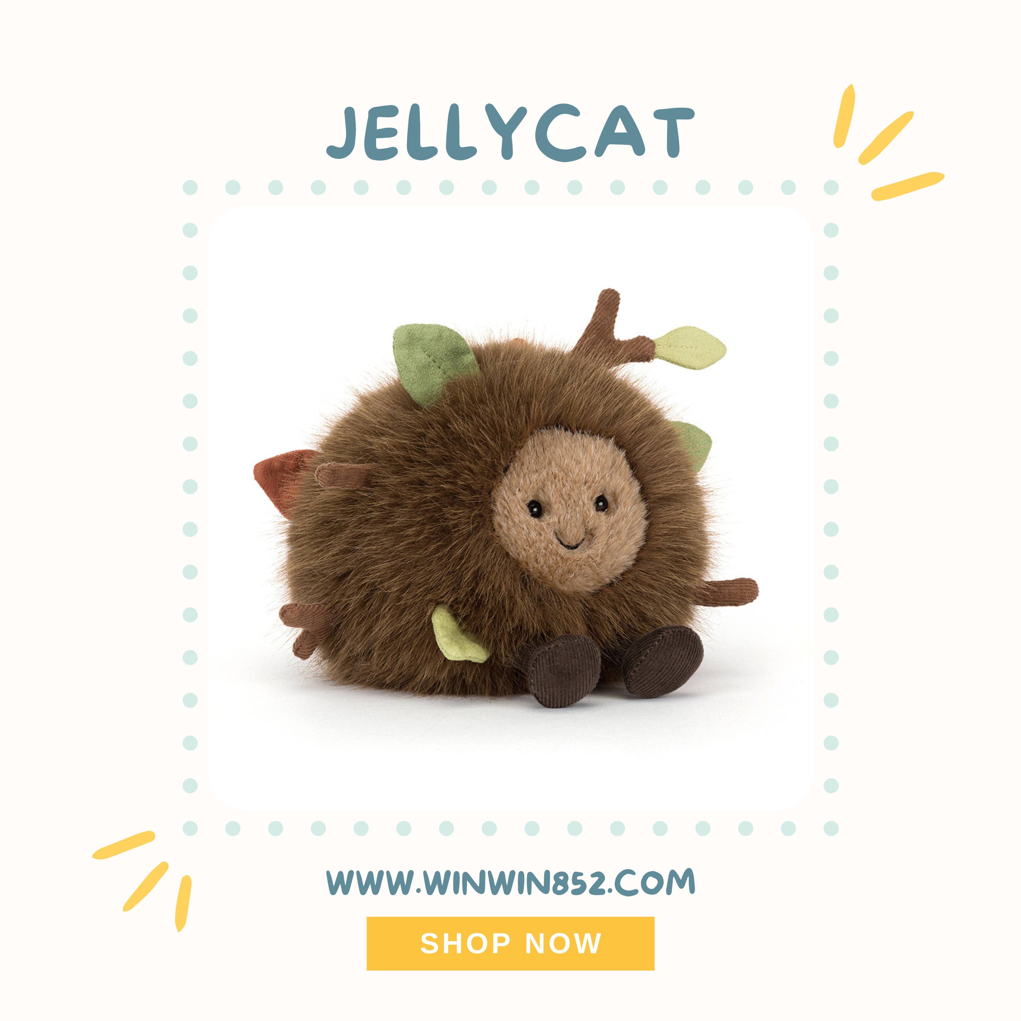 Jellycat Amuseables Mulshi Woodland Floor