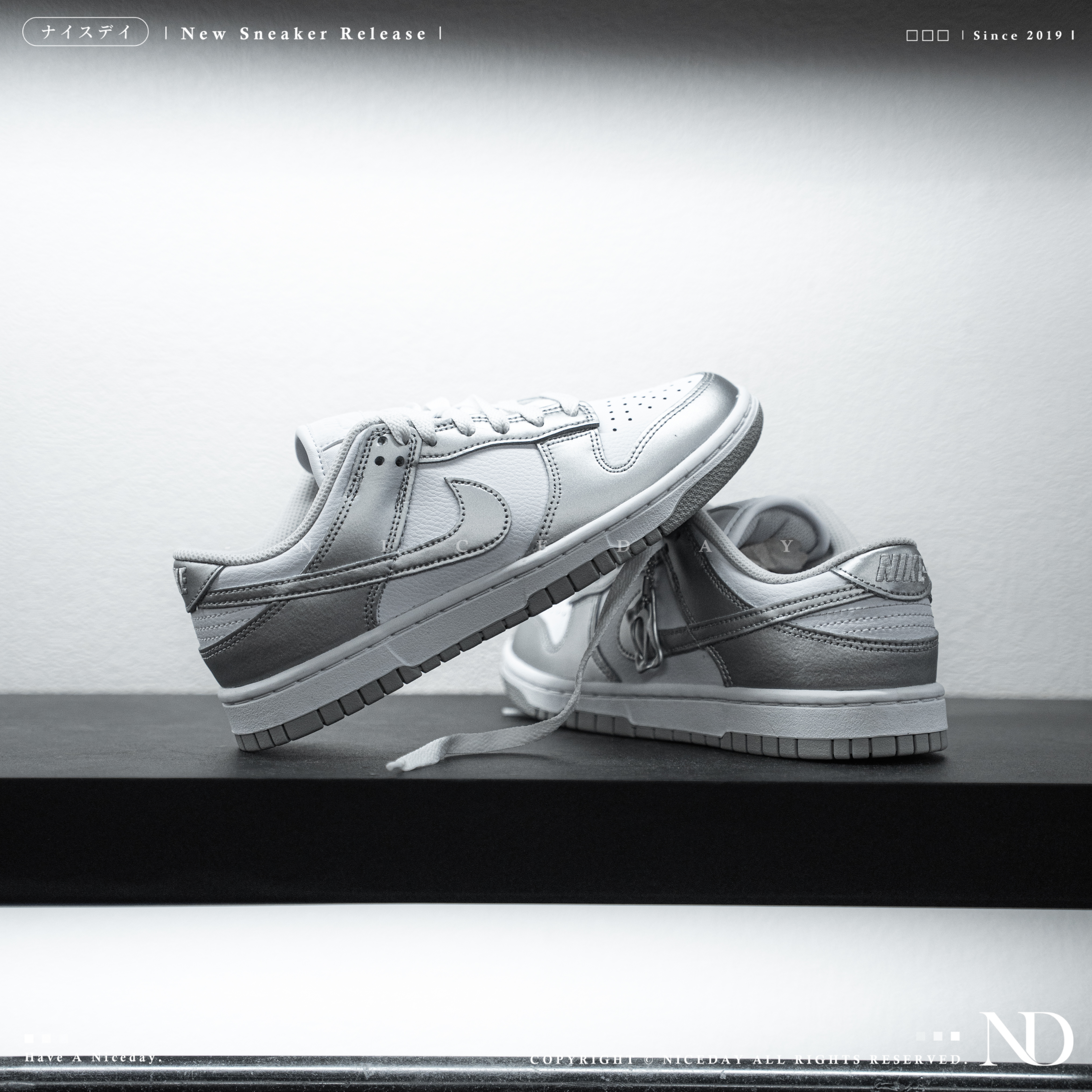 NICEDAY 代購 Nike Dunk Low 液態銀 銀灰 灰銀 女款 未來 科技 復古 FV1311-100