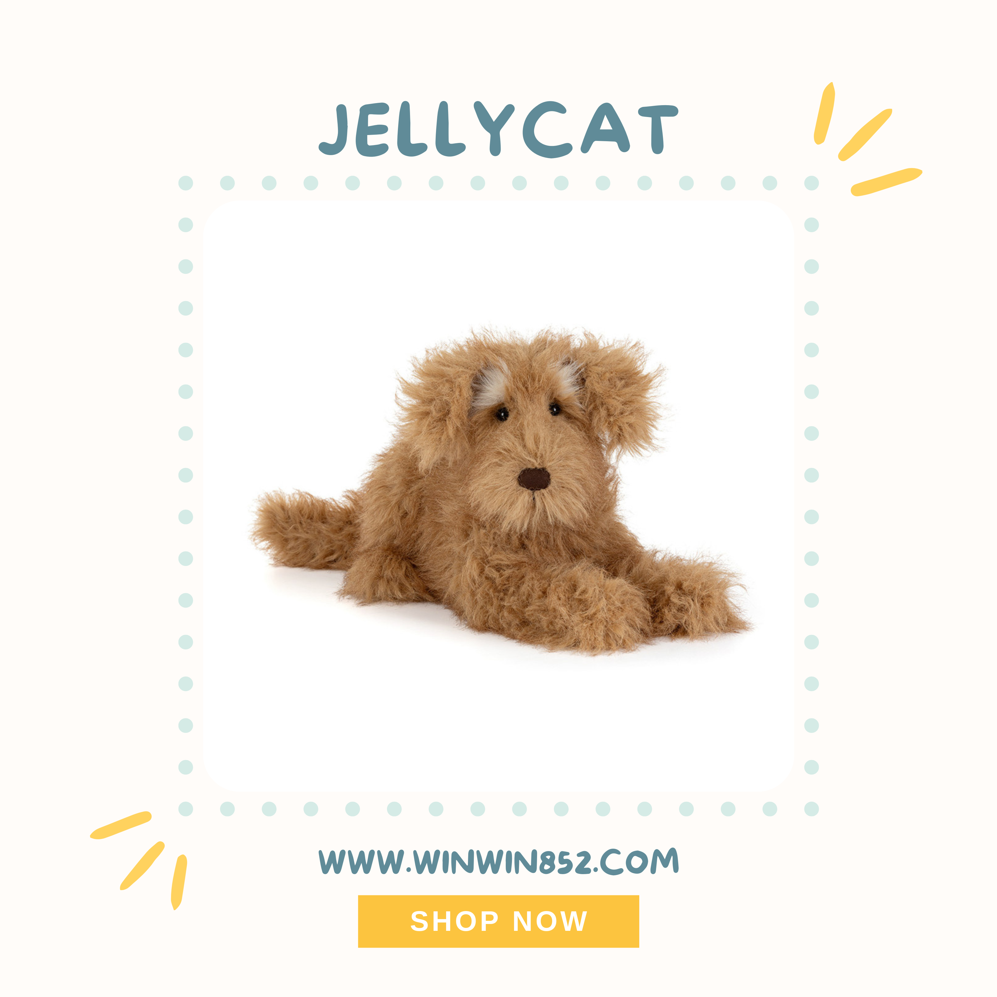 Jellycat Scruffles Rescue Dog