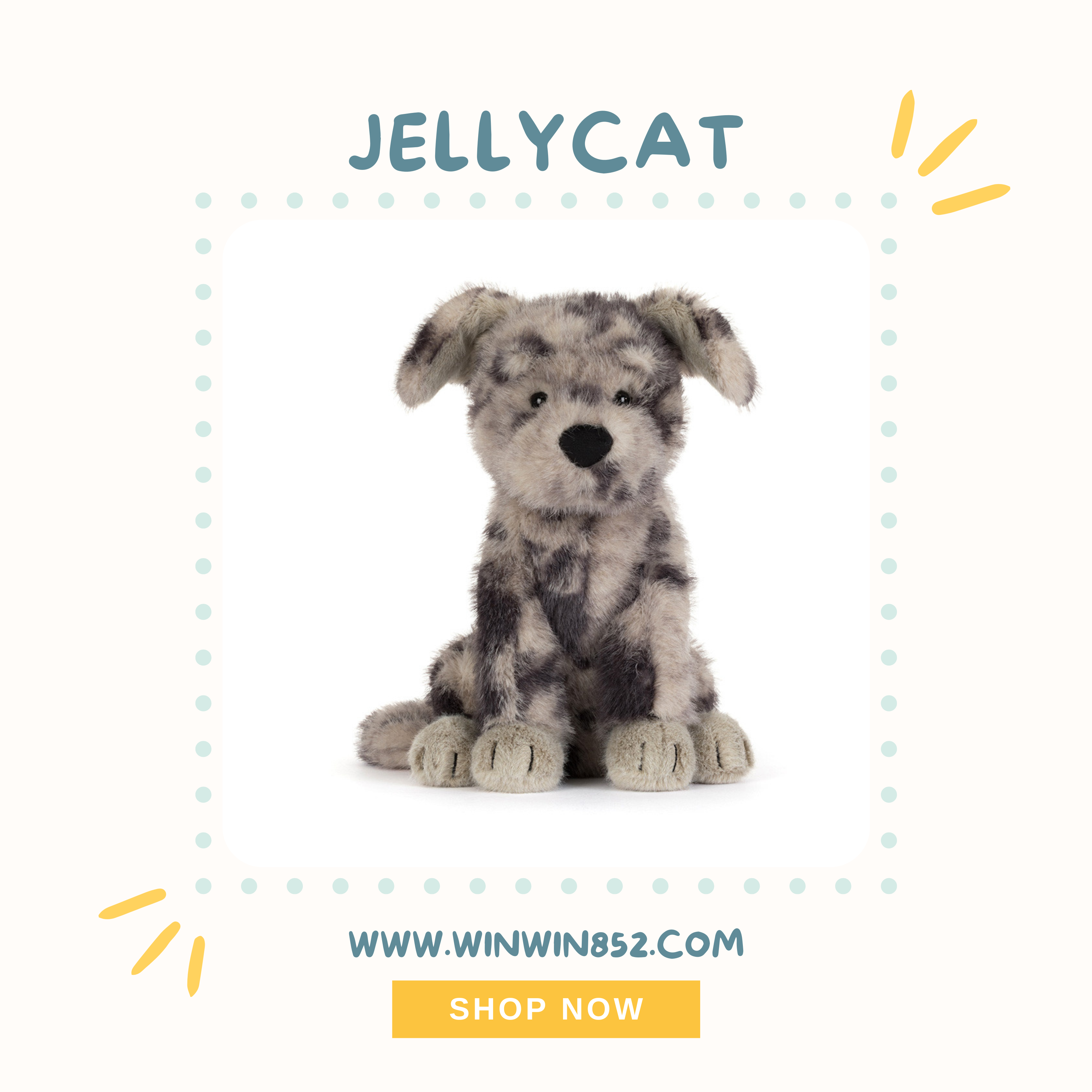 Jellycat Fluff Rescue Dog