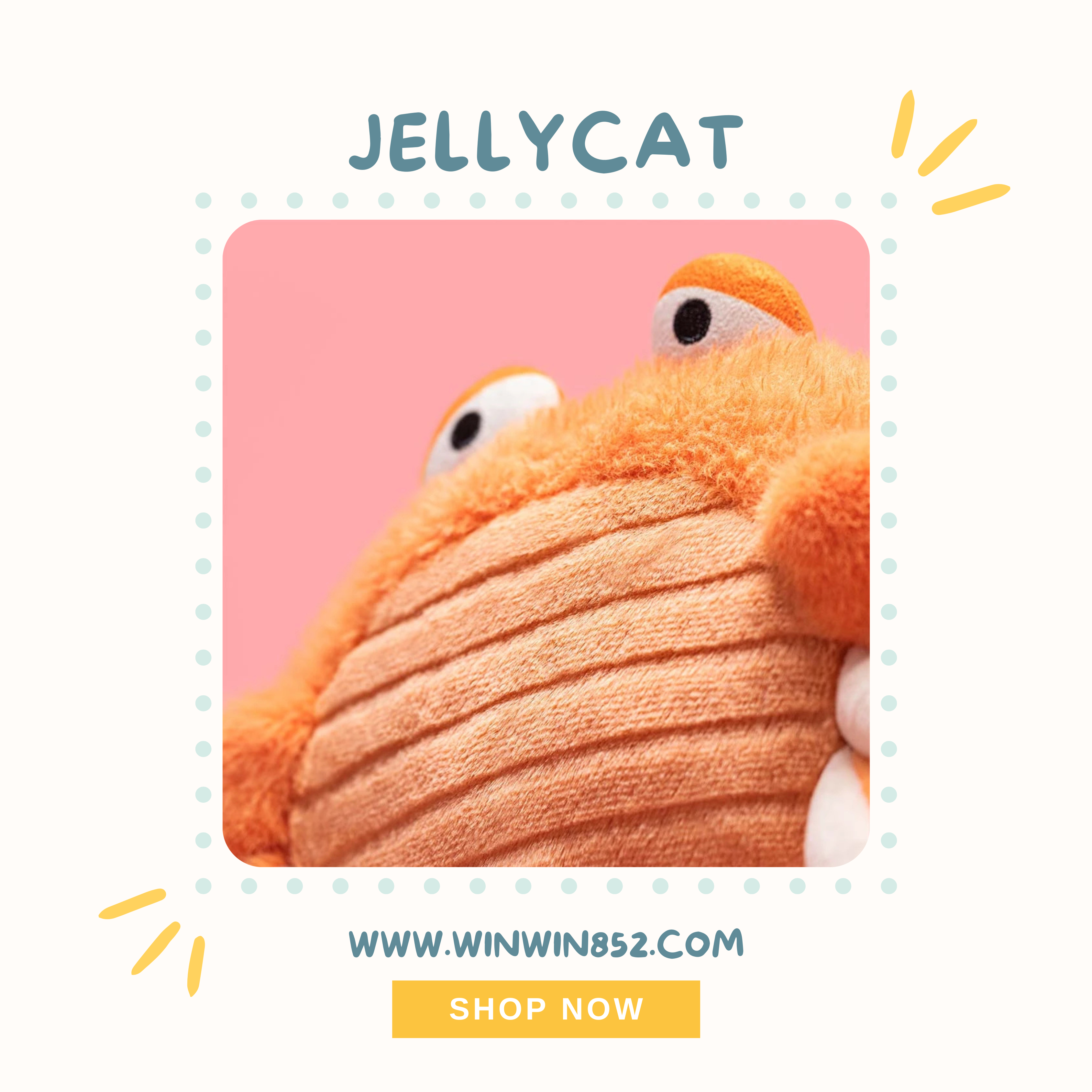 Jellycat Pinchsnap Crab