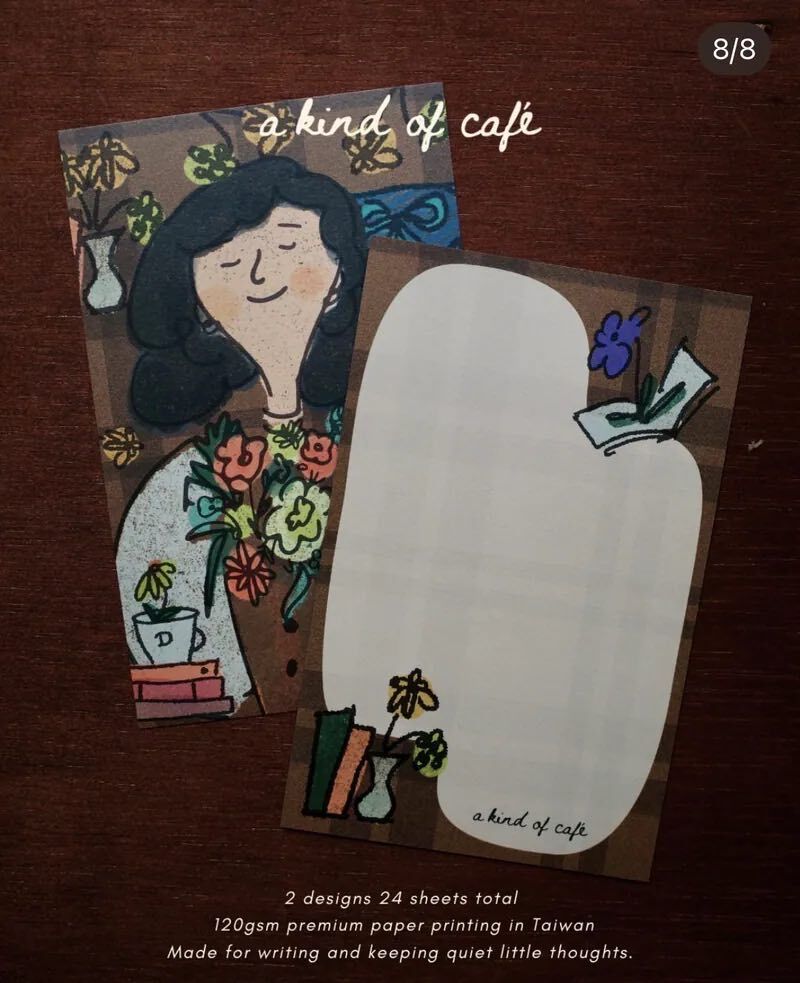 棕色小女仕 M6活頁紙 24枚便條紙｜什物 A KIND OF CAFE