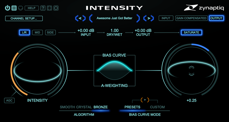ZYNAPTIQ INTENSITY 2｜音訊增強插件