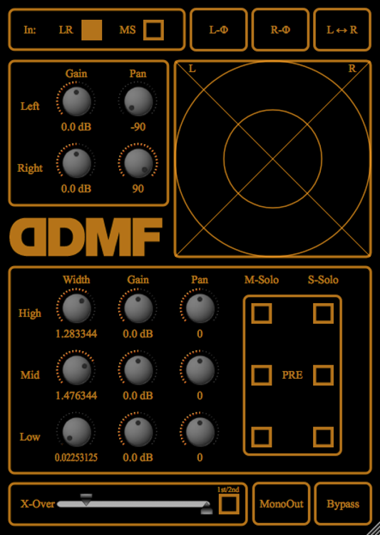 DDMF StereooeretS｜立體聲成像插件