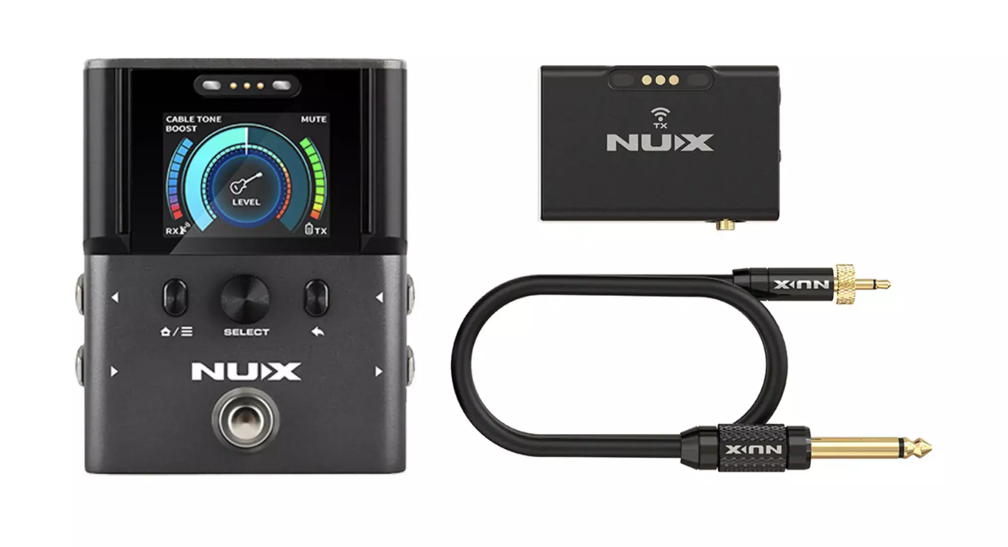 NUX B-8 專業多功能無線系統 / 調⾳器 / boost / DI
