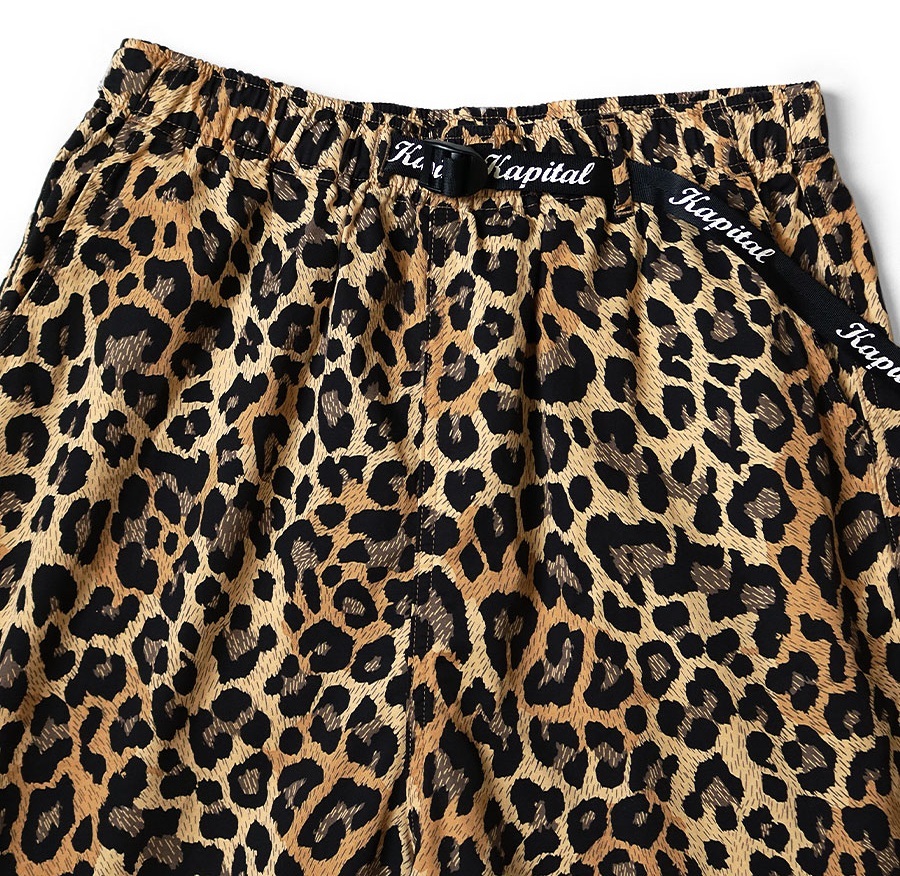 KAPITAL Combed Burberry Leopard Print Easy SHORTS - PRE ORDER ITEM (預訂中)