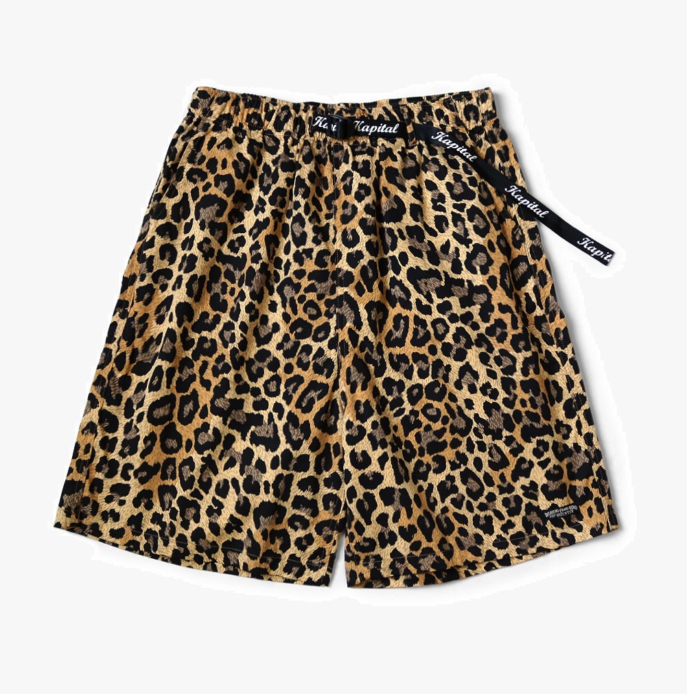 KAPITAL Combed Burberry Leopard Print Easy SHORTS - PRE ORDER ITEM (預訂中)