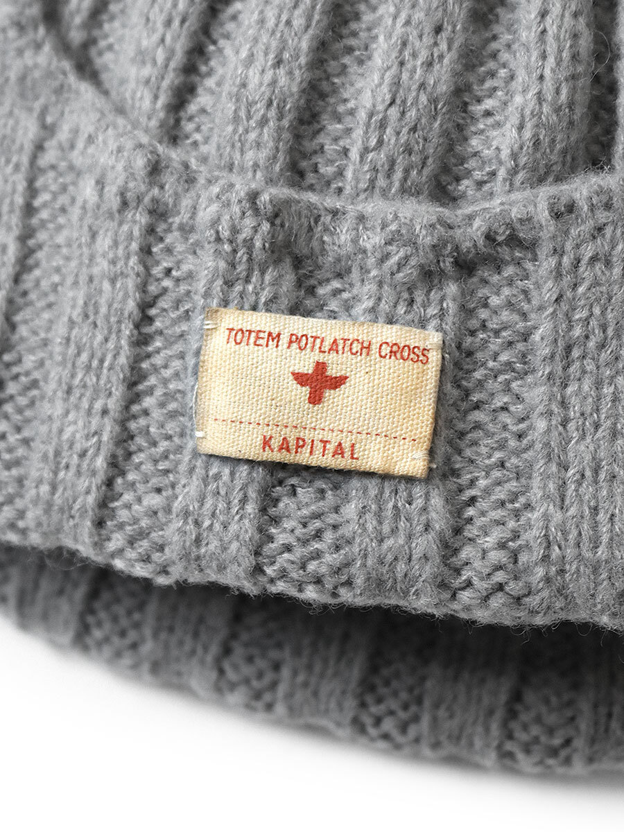 KAPITAL 5G WOOL 3x3 RIB HUNTING KNIT CAP - PRE ORDER ITEM (預訂中)