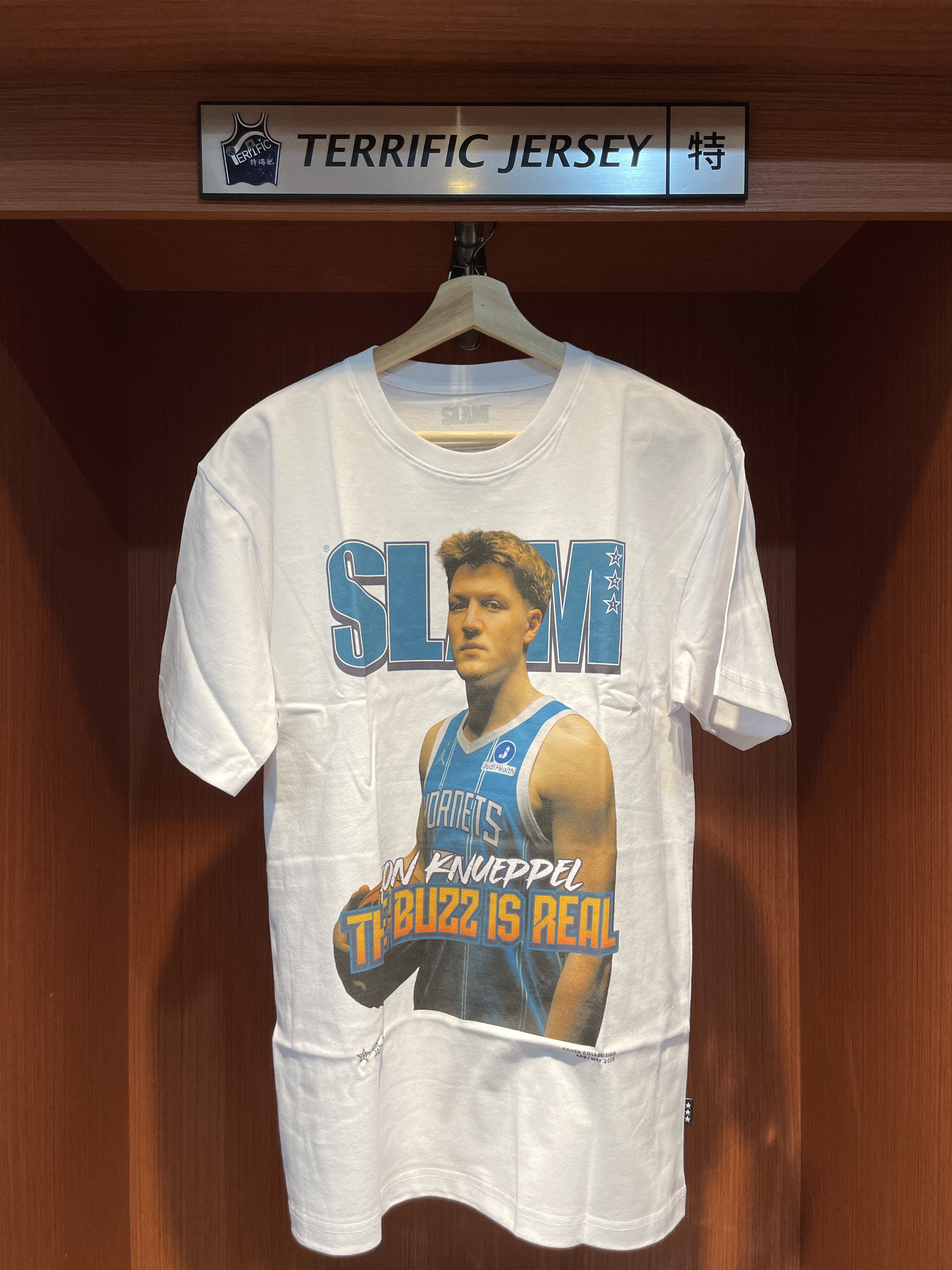 NBA短袖 Kon Knueppel 夏洛特黃蜂 白 SLAM 261 雜誌封面 Slam Tee 棉質 全新