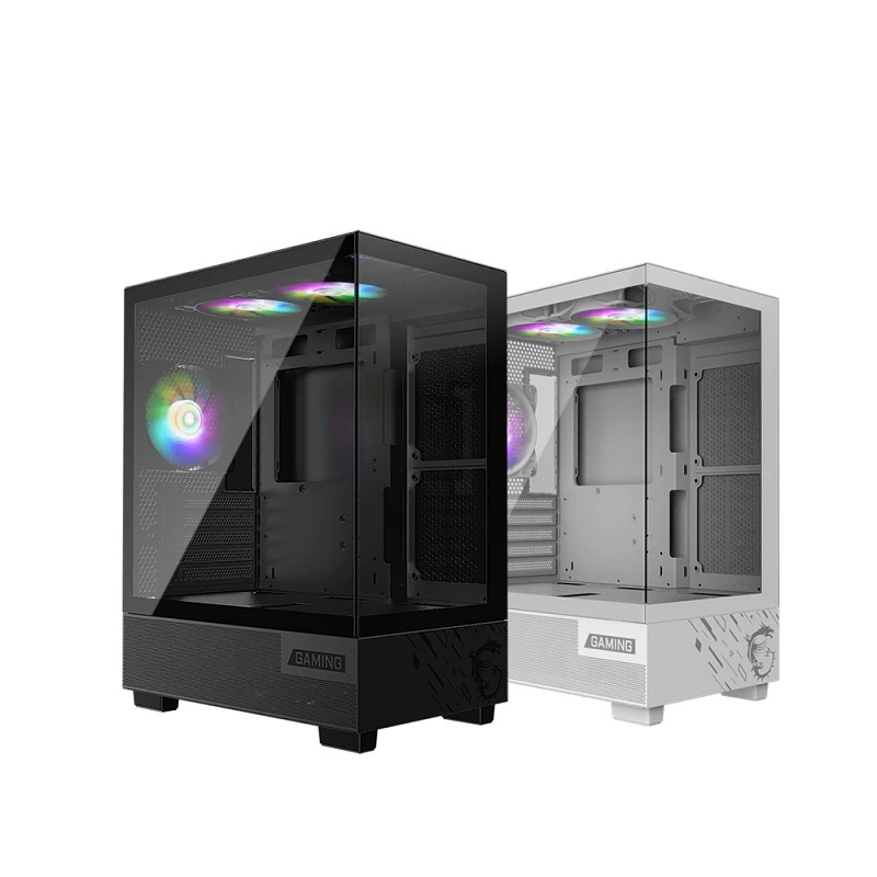 MSI 微星 PAG PANO M110A M-ATX全景玻璃透側機殼 黑色/白色