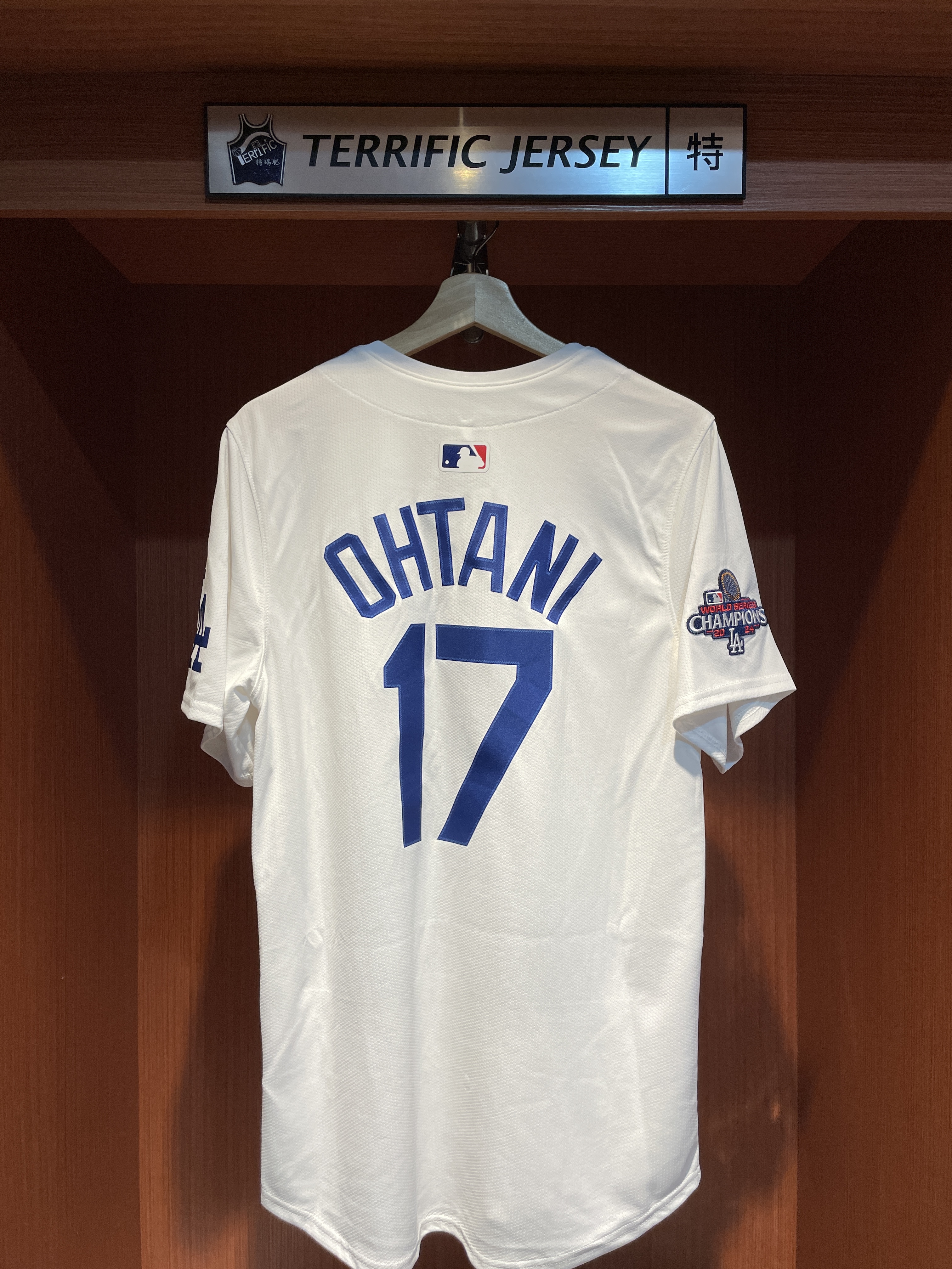 MLB球衣 Shohei Ohtani 洛杉磯道奇白 冠軍臂章 23-24 Nike Limited Player Name Jersey 球迷版 熱轉印 全新
