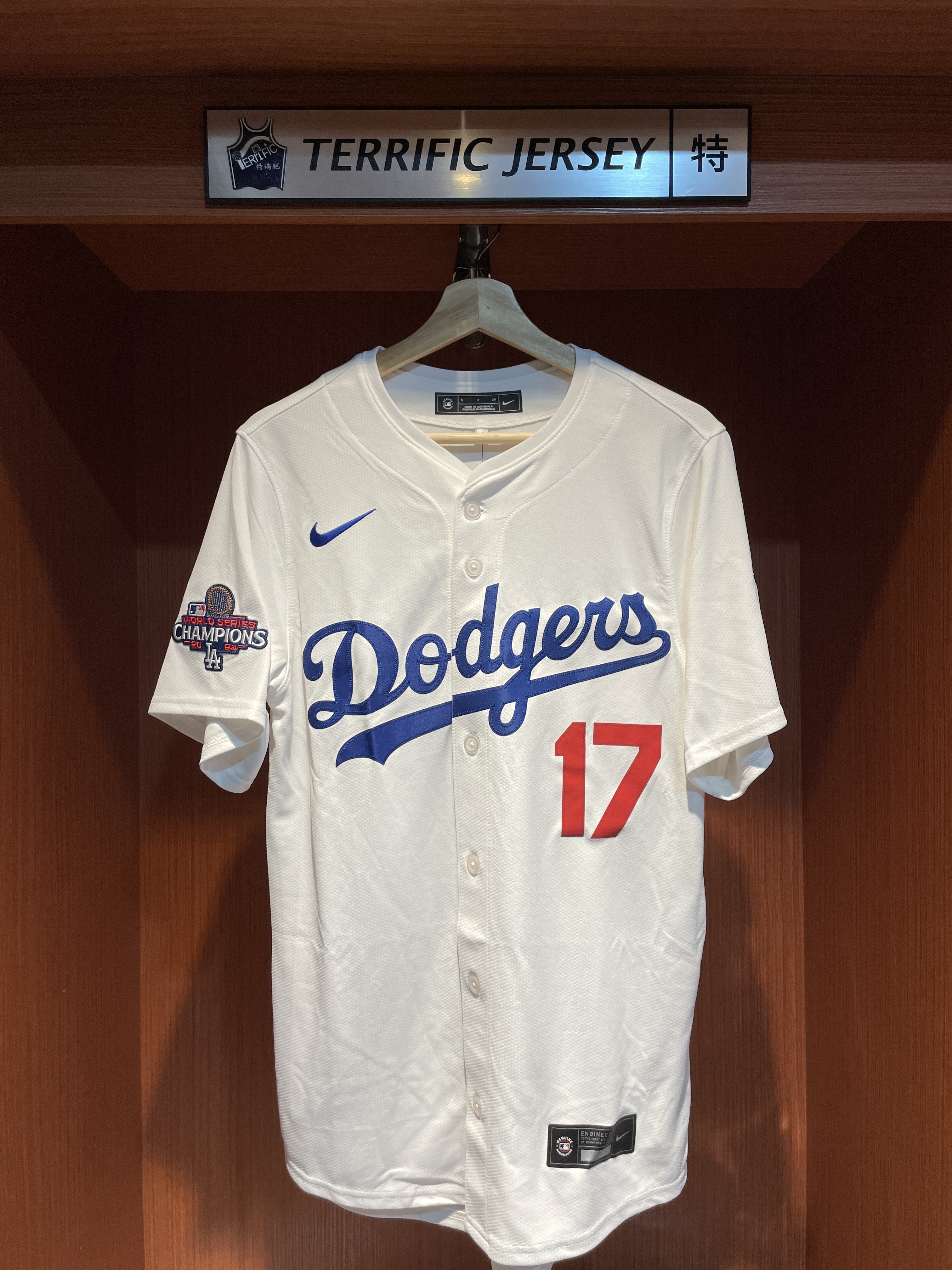MLB球衣 Shohei Ohtani 洛杉磯道奇白 冠軍臂章 23-24 Nike Limited Player Name Jersey 球迷版 熱轉印 全新