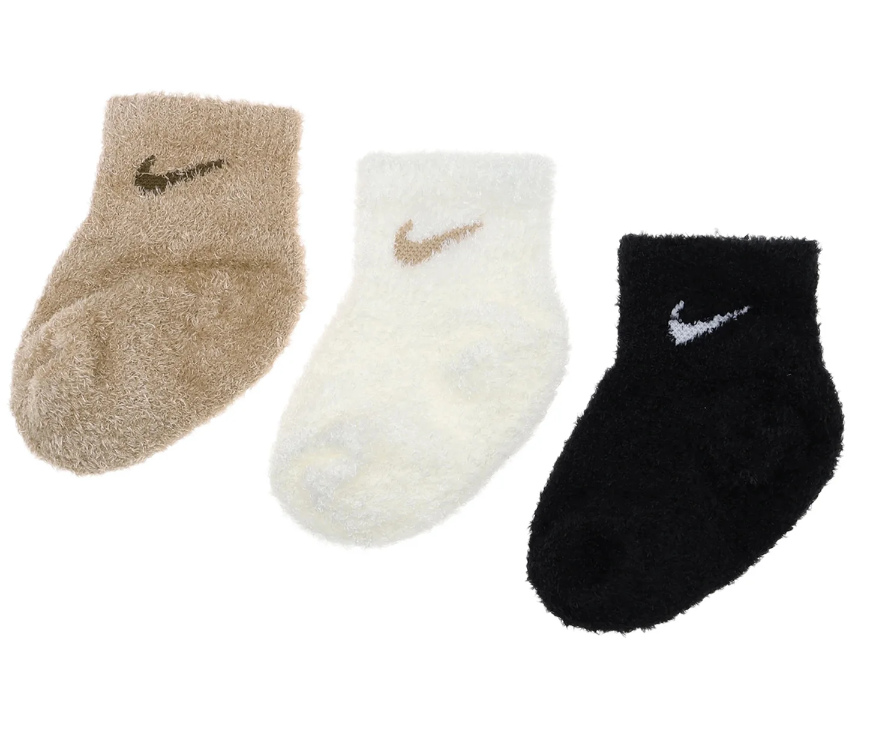 NIKE 嬰兒 保暖三入組襪子 3PK INFANT COZY SOCKS