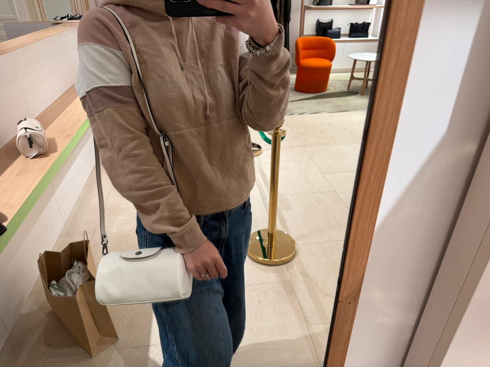LYS02537 Longchamp Le Pliage Xtra 小牛皮圓筒包