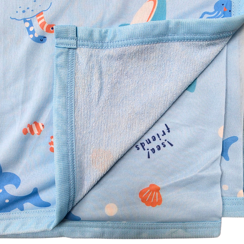 【Nishimatsuya】Cooling Reversable Blanket - Whale Shark Sea Friends