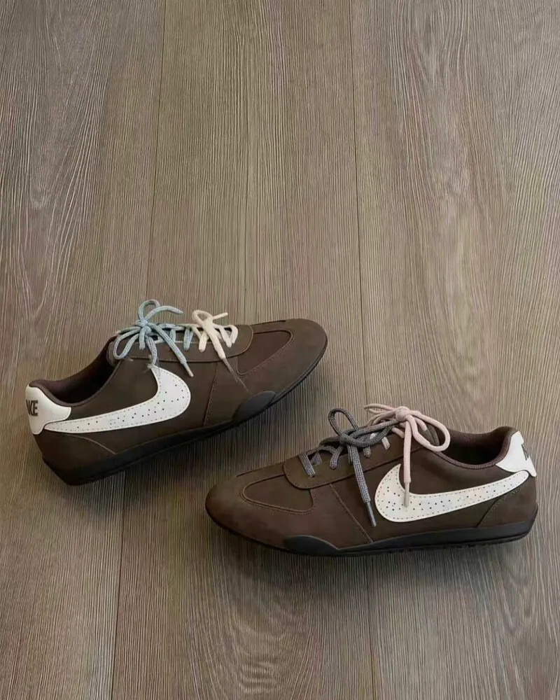 （海外連線預定）女鞋 NIKE W SPRINT SISTER 棕白 雙鞋帶 簍空雕花 復古 休閒鞋 運動鞋【IR5693-256】