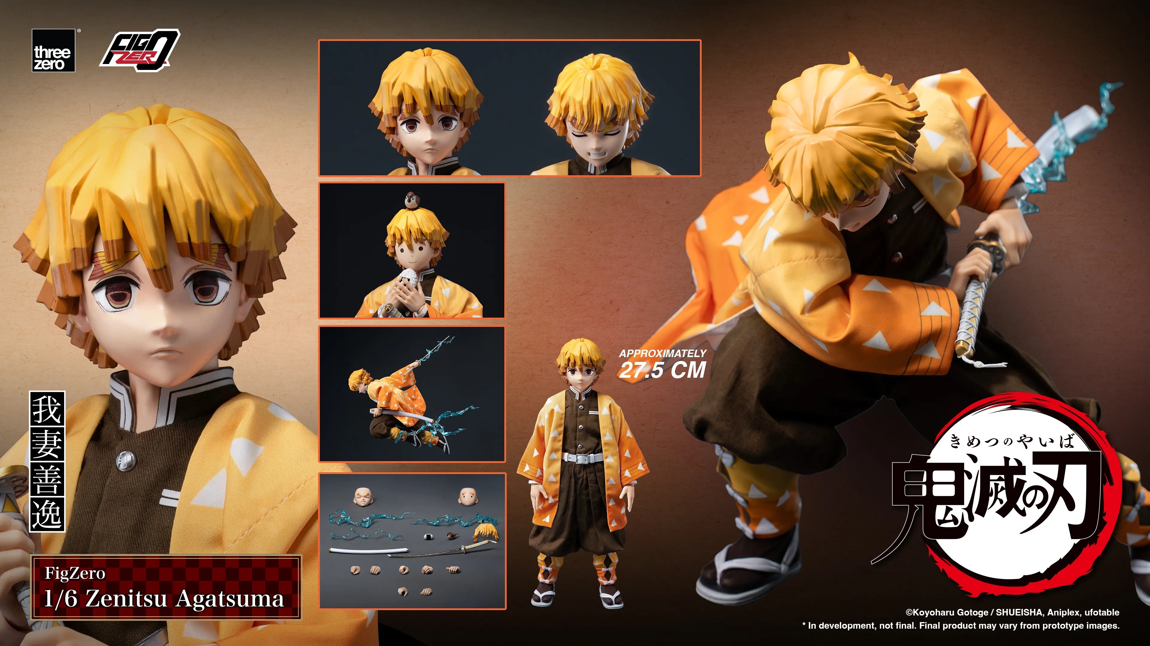 [預訂] threezero《鬼滅之刃》FigZero 1:6 我妻善逸