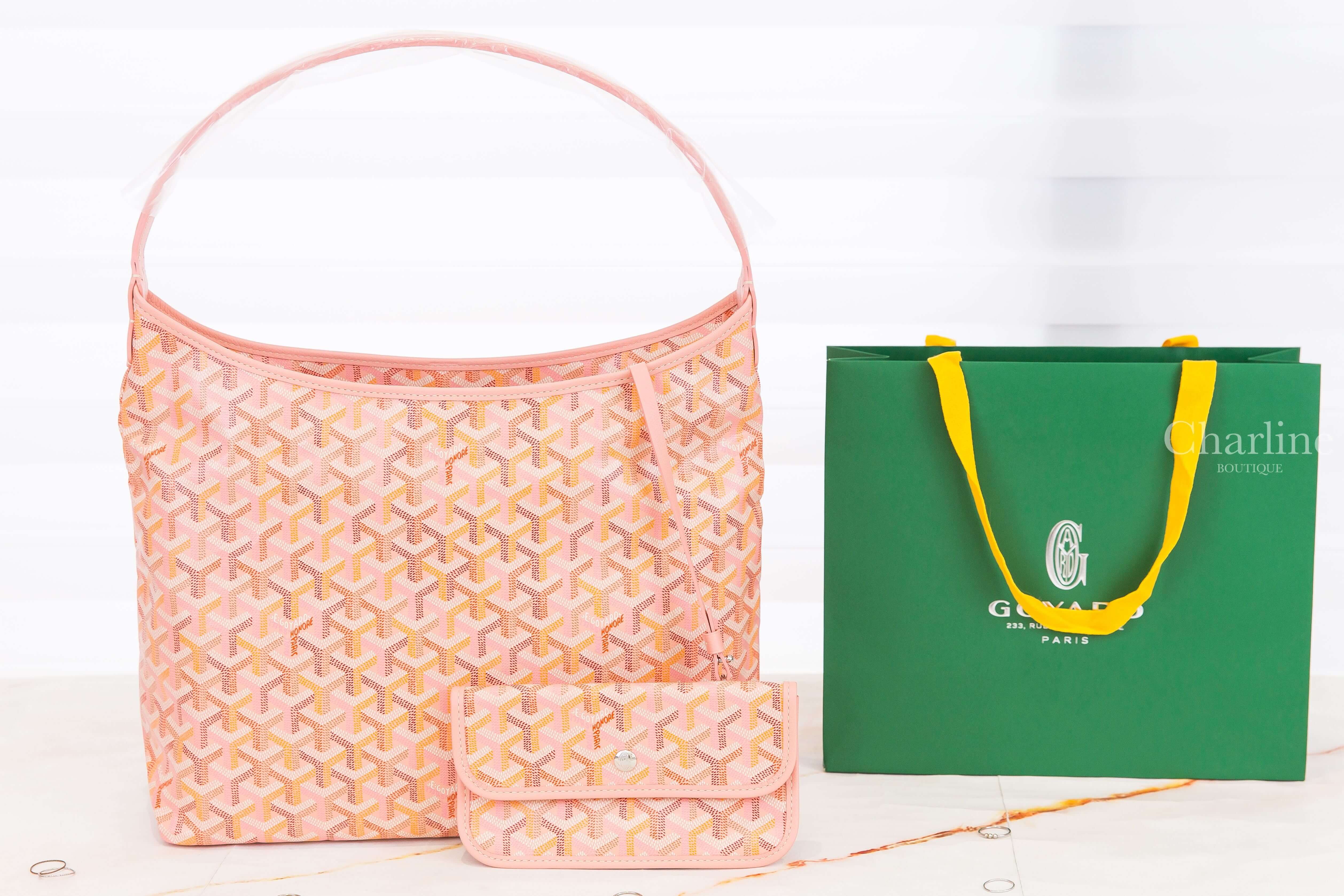 Goyard Hobo Bohème PM Bag Multicoloured 限定色腮紅粉帆布小牛皮同色提把手提肩背包-Charline Boutique 精品代購