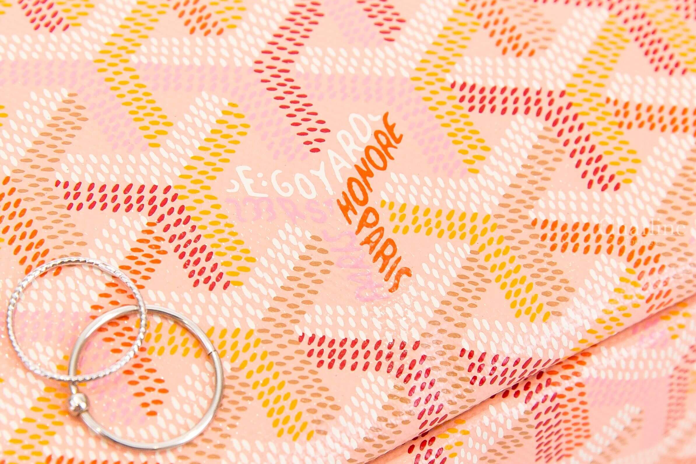 Goyard Hobo Bohème PM Bag Multicoloured 限定色腮紅粉帆布小牛皮同色提把手提肩背包