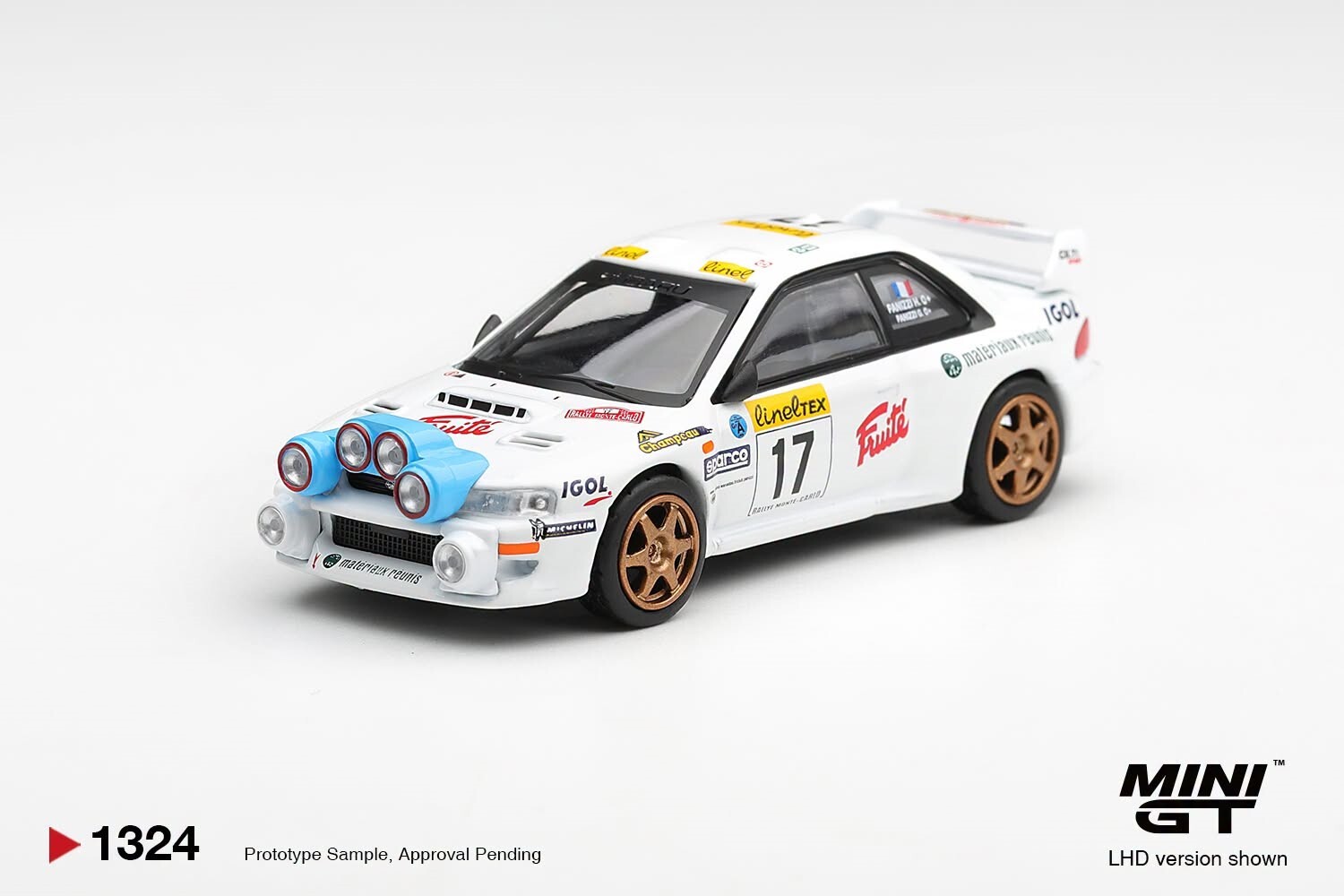 [預訂] Mini GT #1324 富士汽車Subaru Impreza WRC98 #17 1999年蒙地卡羅拉力賽