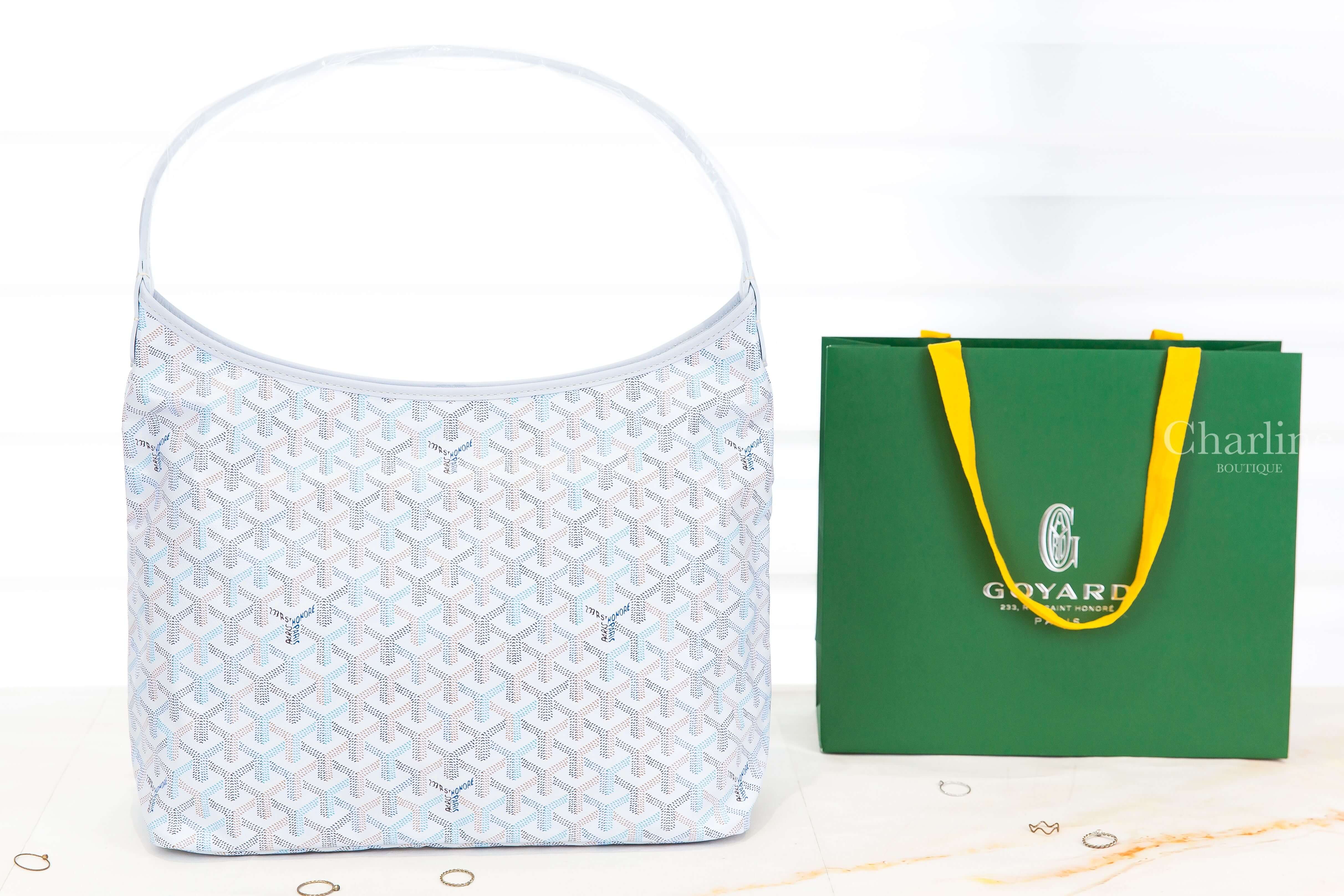 Goyard Hobo Bohème PM Bag Multicoloured 限定色極地藍帆布小牛皮同色提把手提肩背包-Charline Boutique 精品代購