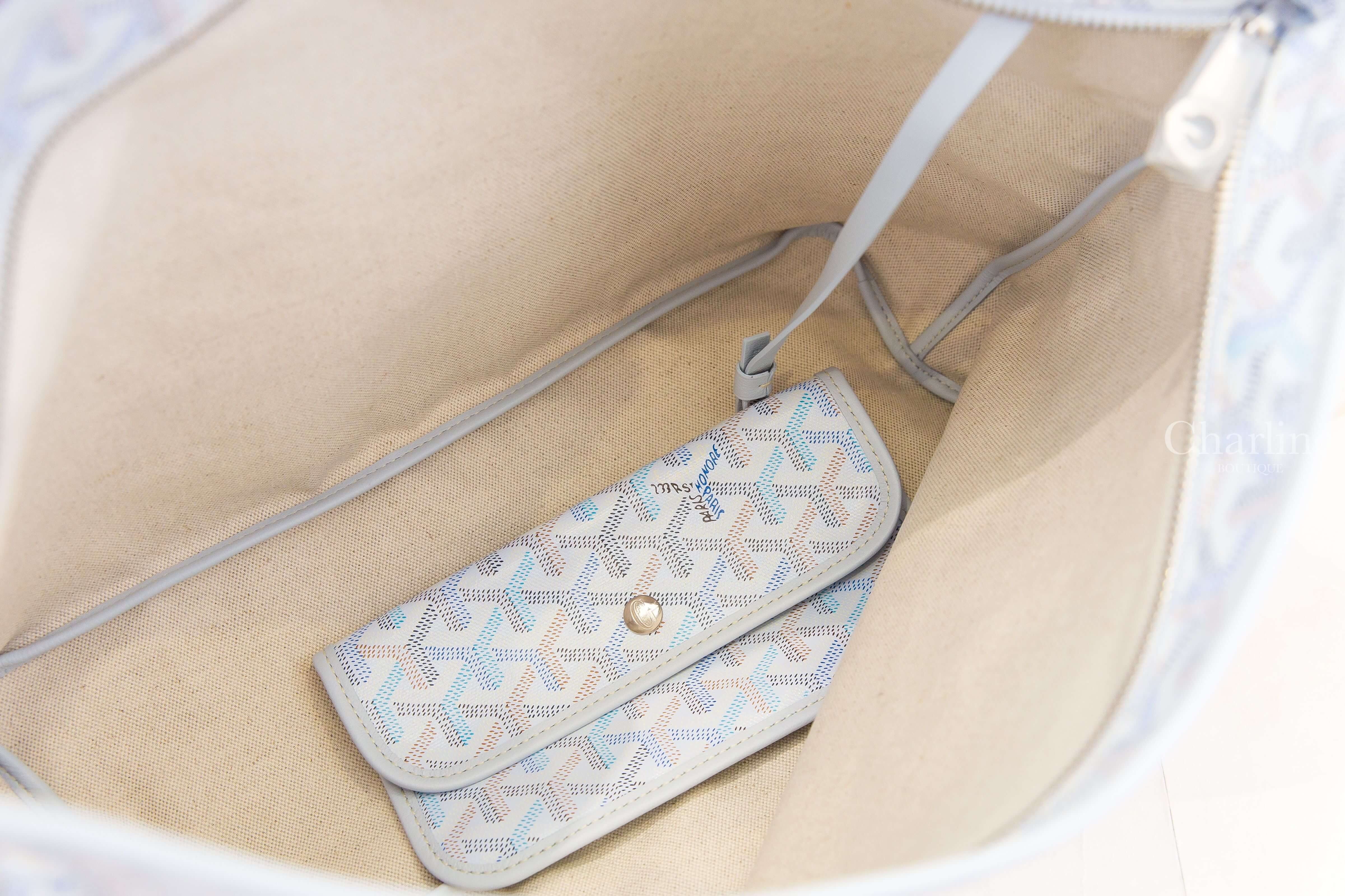 Goyard Hobo Bohème PM Bag Multicoloured 限定色極地藍帆布小牛皮同色提把手提肩背包-Charline Boutique 精品代購