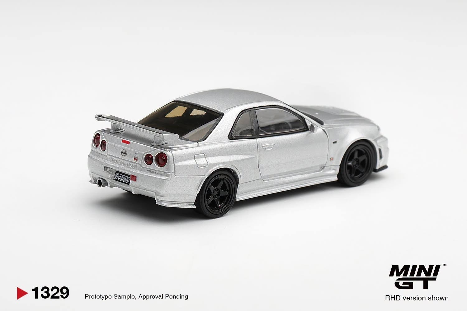 [預訂] Mini GT #1329 日產Nissan NISMO R34GT-R Z-tune Z-Tune 銀色