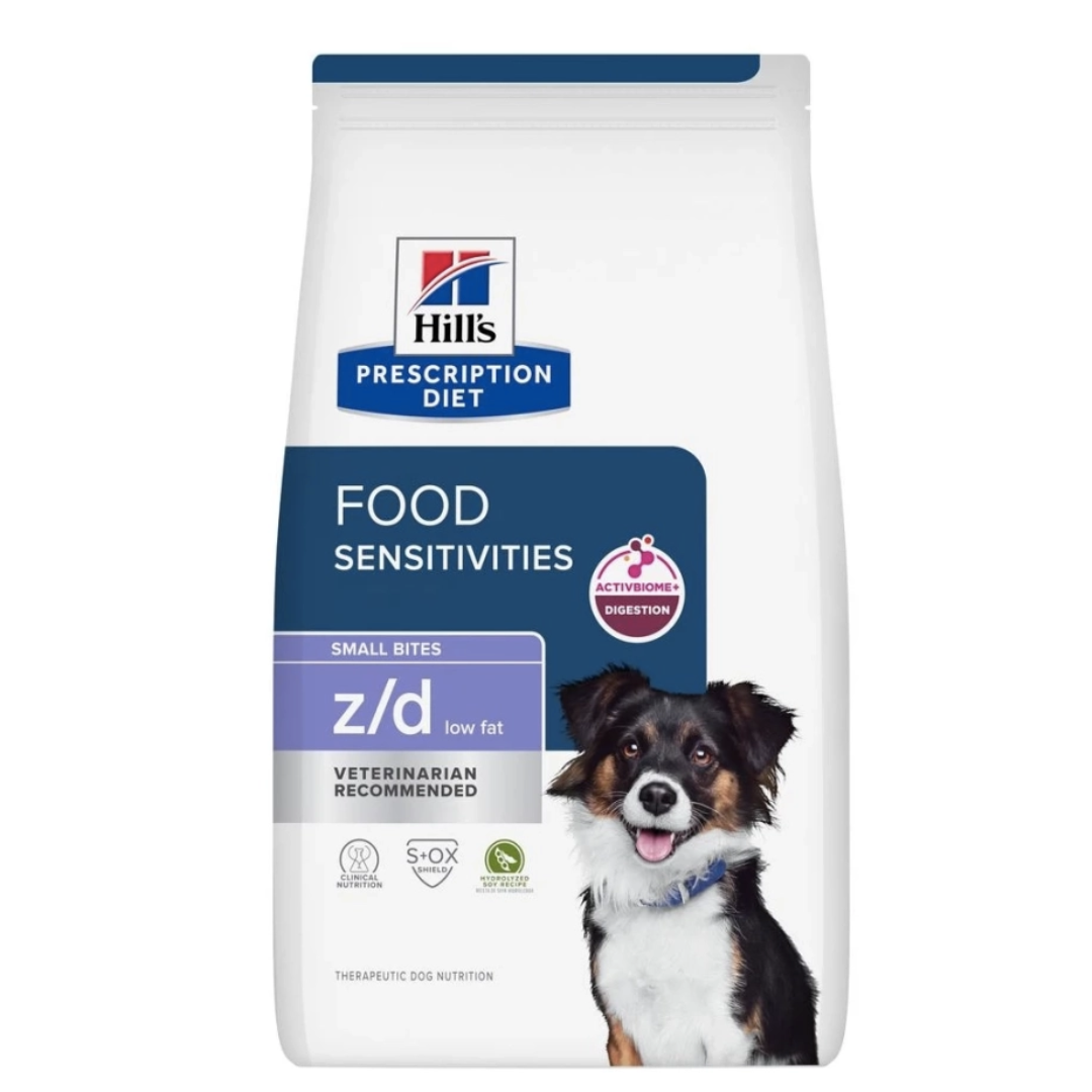 Hill's - 處方食品犬用 Z/D 皮膚/食物敏感 低敏低脂水解大豆小顆粒配方 (7 磅  )