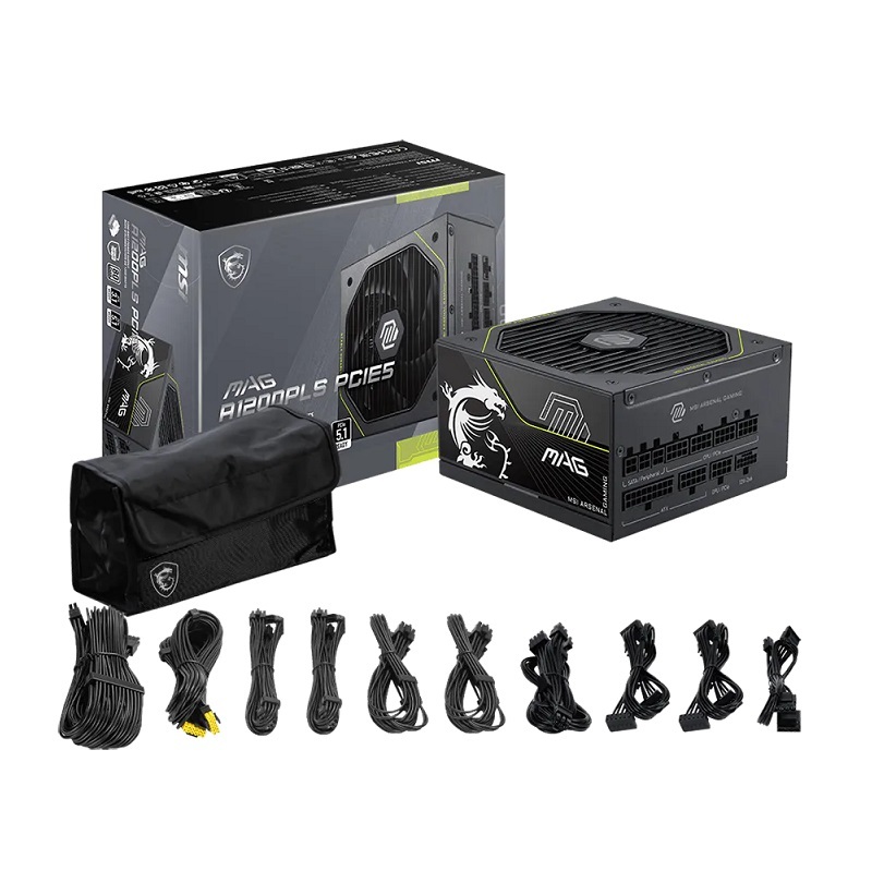 MSI 微星 MAG A1000PLS/A1200PLS PCIE5 ATX3.1 1000W/1200W 電源供應器