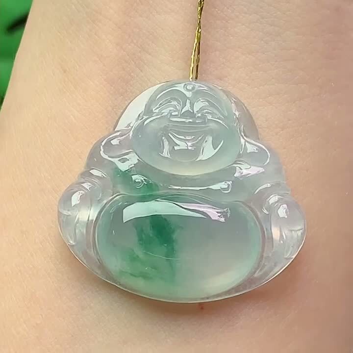 615333 翡翠冰種飄花佛公
