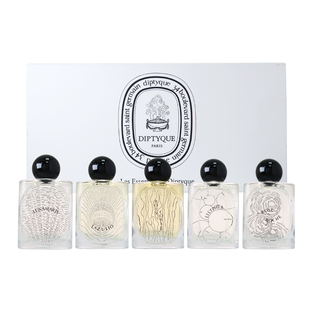 Diptyque Les Essences de Diptyque 大千之蘊淡香精禮盒10ml沾式 x 5入  (撫木之息+睡蓮粼波+幽影珊瑚+潮夕月瑩+灼地玫瑰)