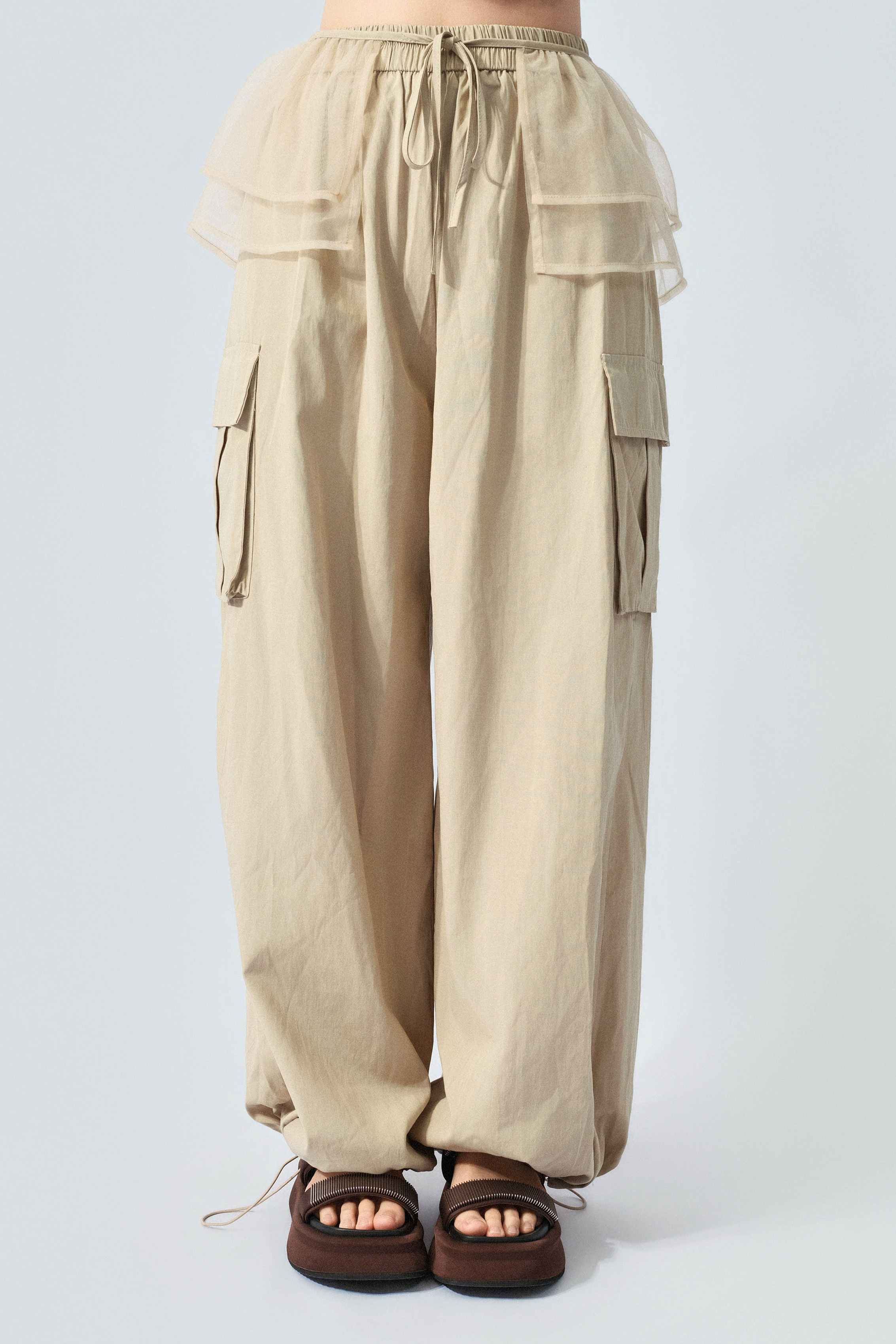網紗圍裙軍袋闊褲 (預購產品）