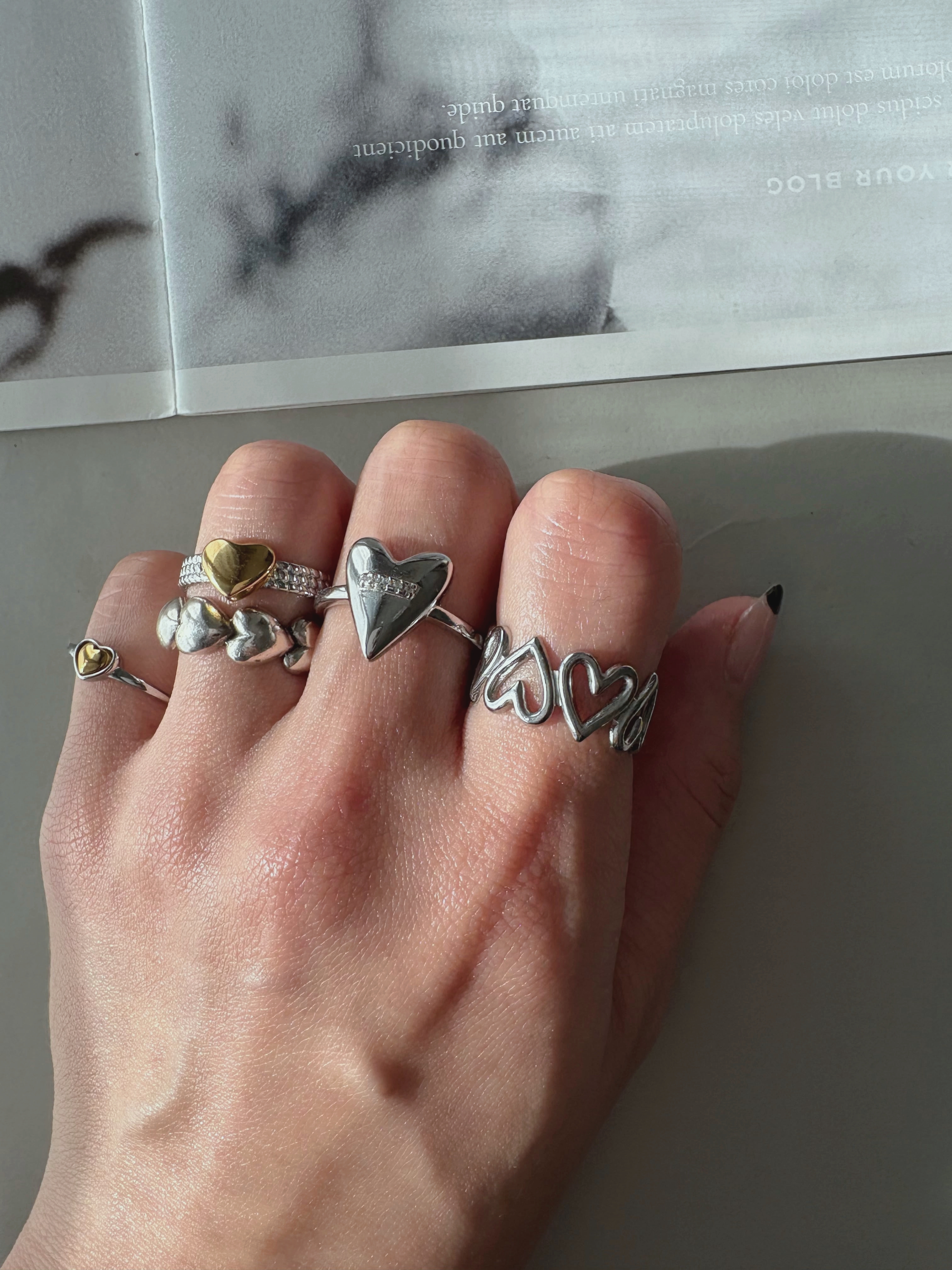 heart signature ring