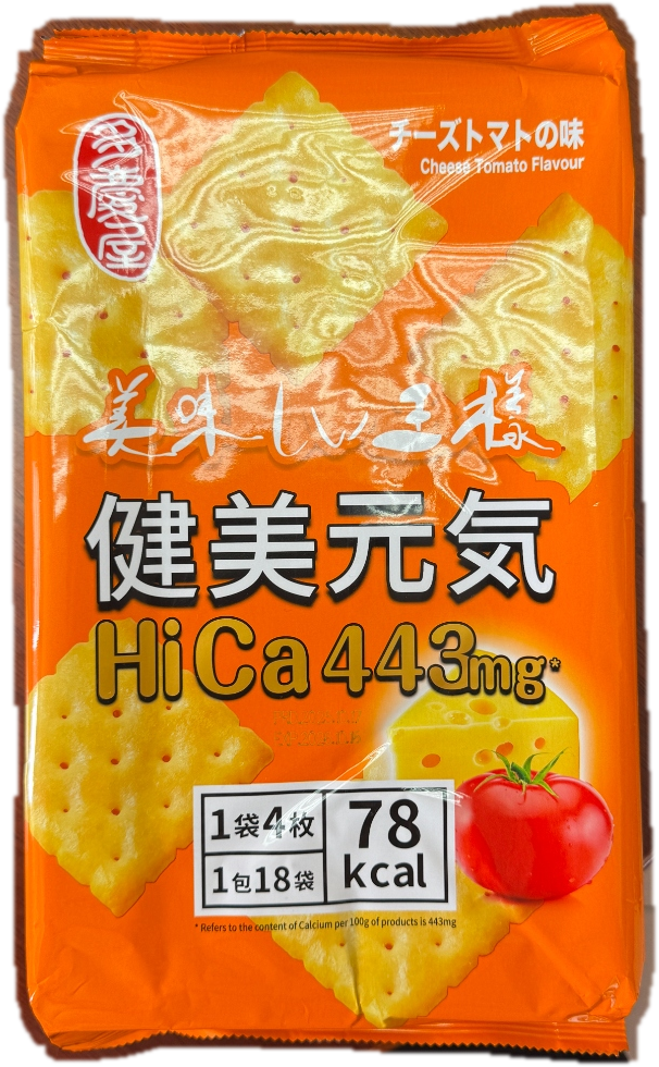 多慶屋 高鈣海鹽餅乾 芝士蕃茄味 280g