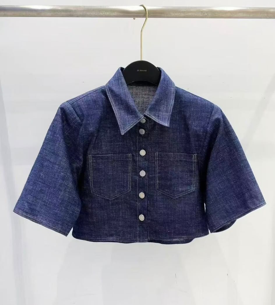 OT31  開胸牛仔 胸36 長17.5 $459