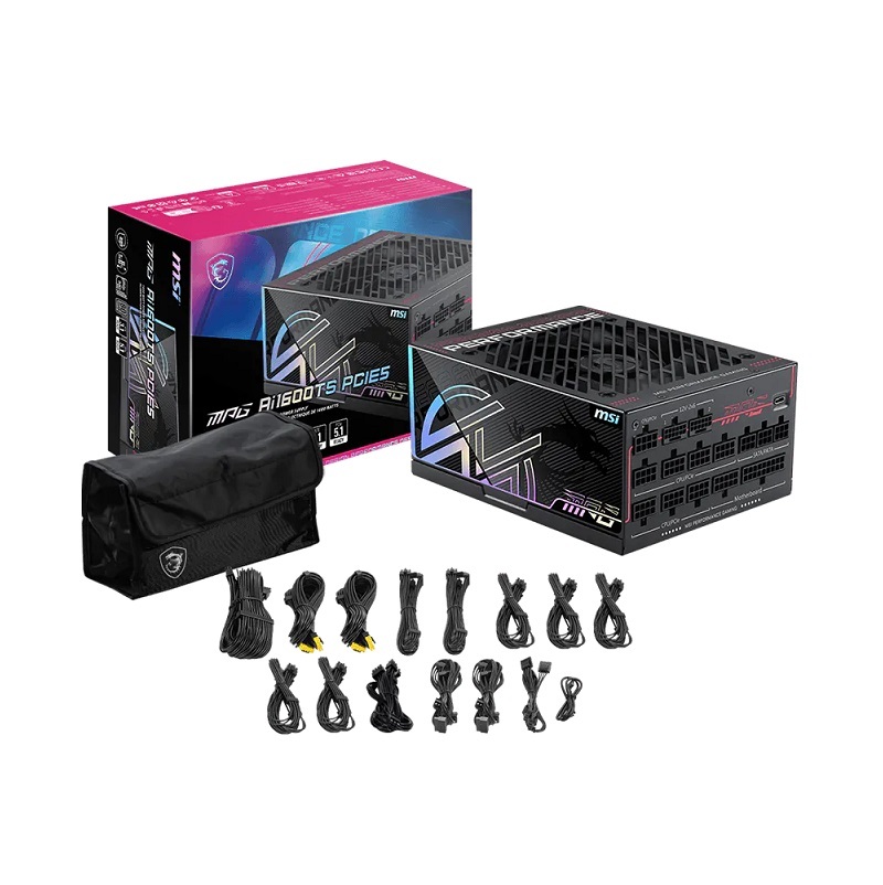 MSI 微星 MPG Ai1300TS/Ai1600TS PCIE5 ATX3.1 1300W/1600W 電源供應器