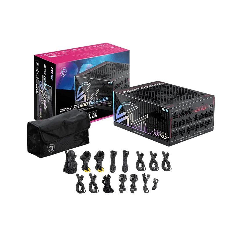 MSI 微星 MPG Ai1300TS/Ai1600TS PCIE5 ATX3.1 1300W/1600W 電源供應器