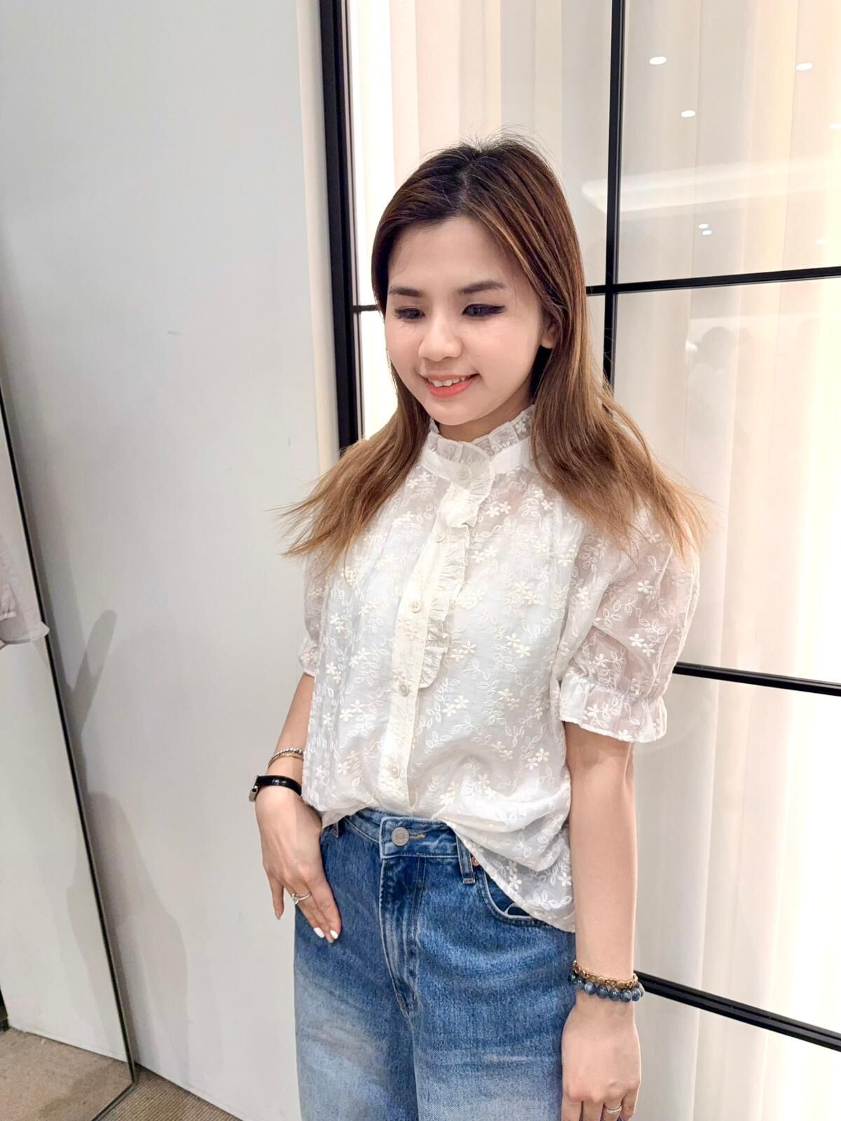 VE01  高質lace 胸 45 前長21、後長23 $359