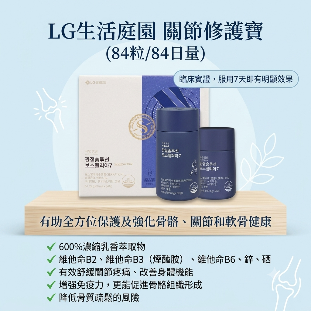 【LG生活庭園 關節修護寶 (84粒/84日量)】