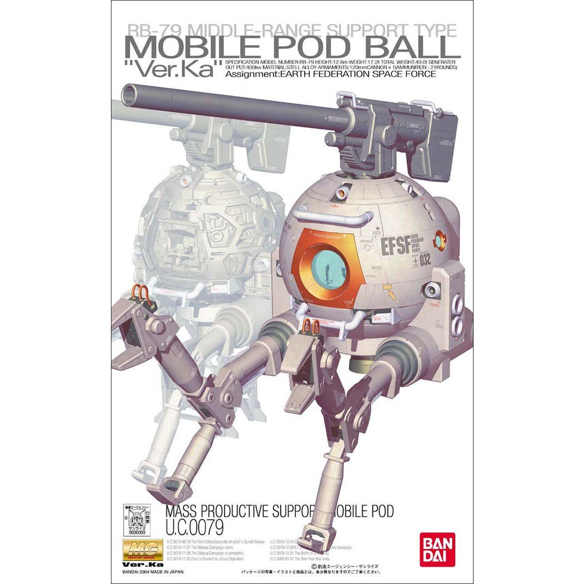 [0079] MG 1/100 RB-79 MOBILE POD BALL VER KA