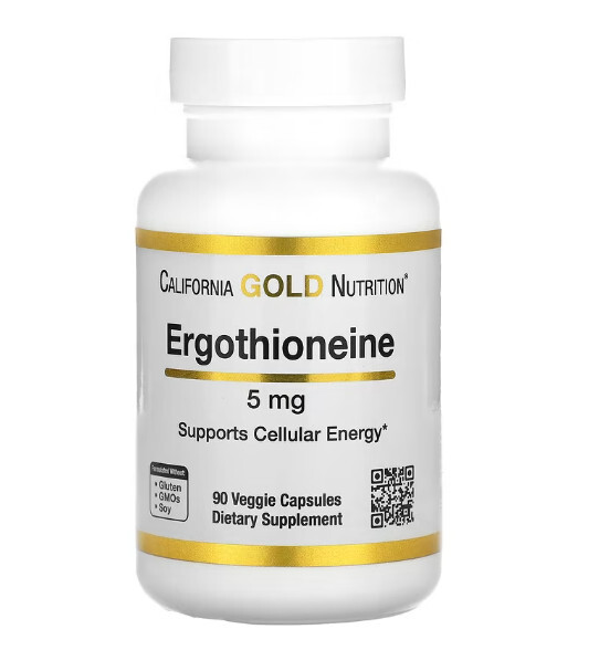 代購 California Gold Nutrition, Ergothioneine, 5 mg, 90 Veggie Capsules