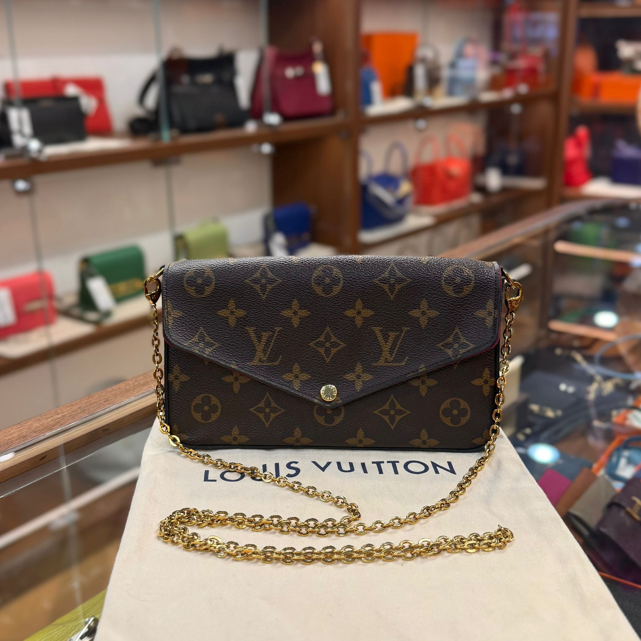 95%New Used LV Felicie Pochette Monogram 三合一 經典款 M81896 SF3118