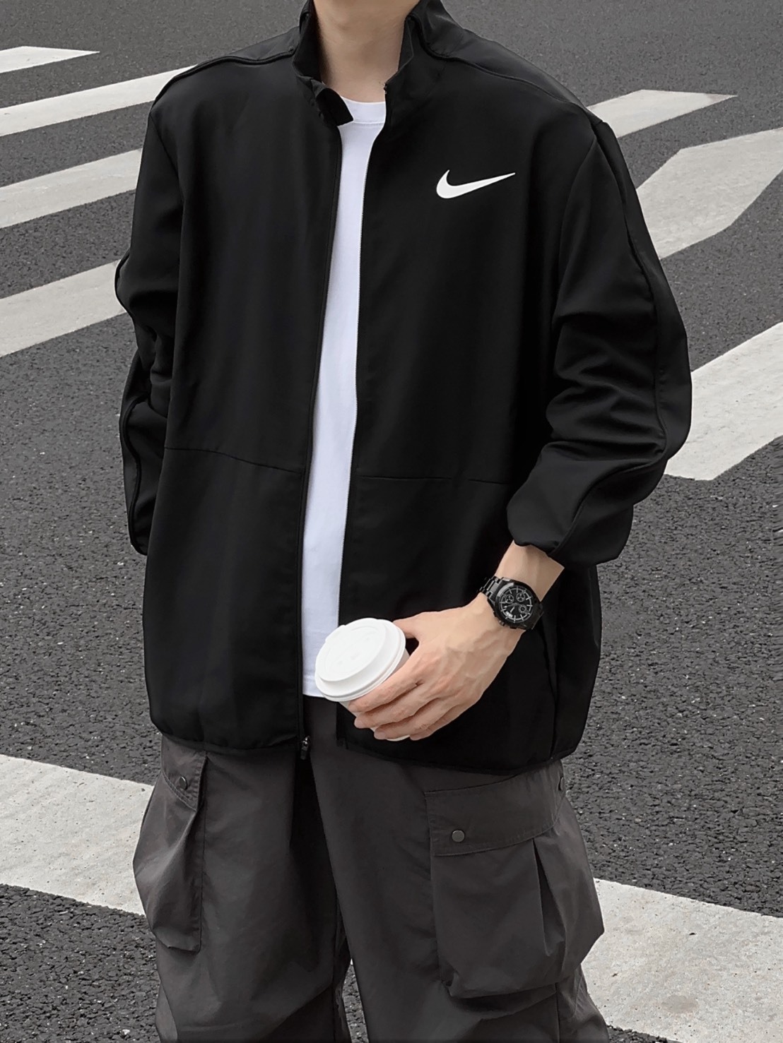 NIKE DRI-FIT 排汗 透氣 外套 黑色