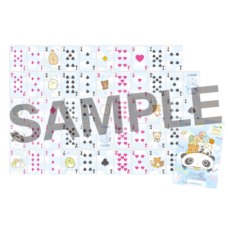 3X【35】San-X90週年紀念展in台灣-小撲克牌-BLUE