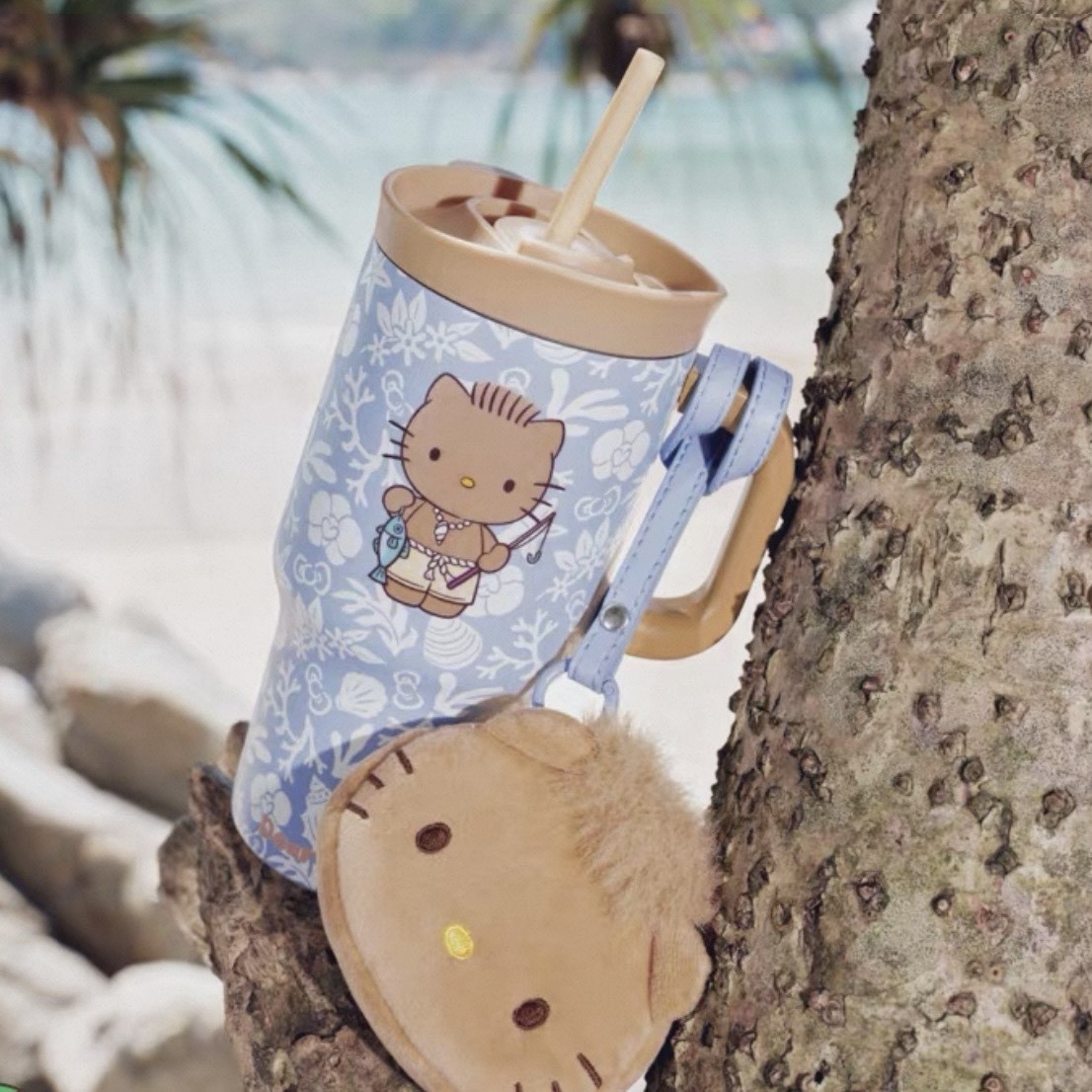 SANRIO HELLO KITTY x TBH 夏日冒險島 不鏽鋼保溫杯 700ML 丹尼爾&凱蒂貓